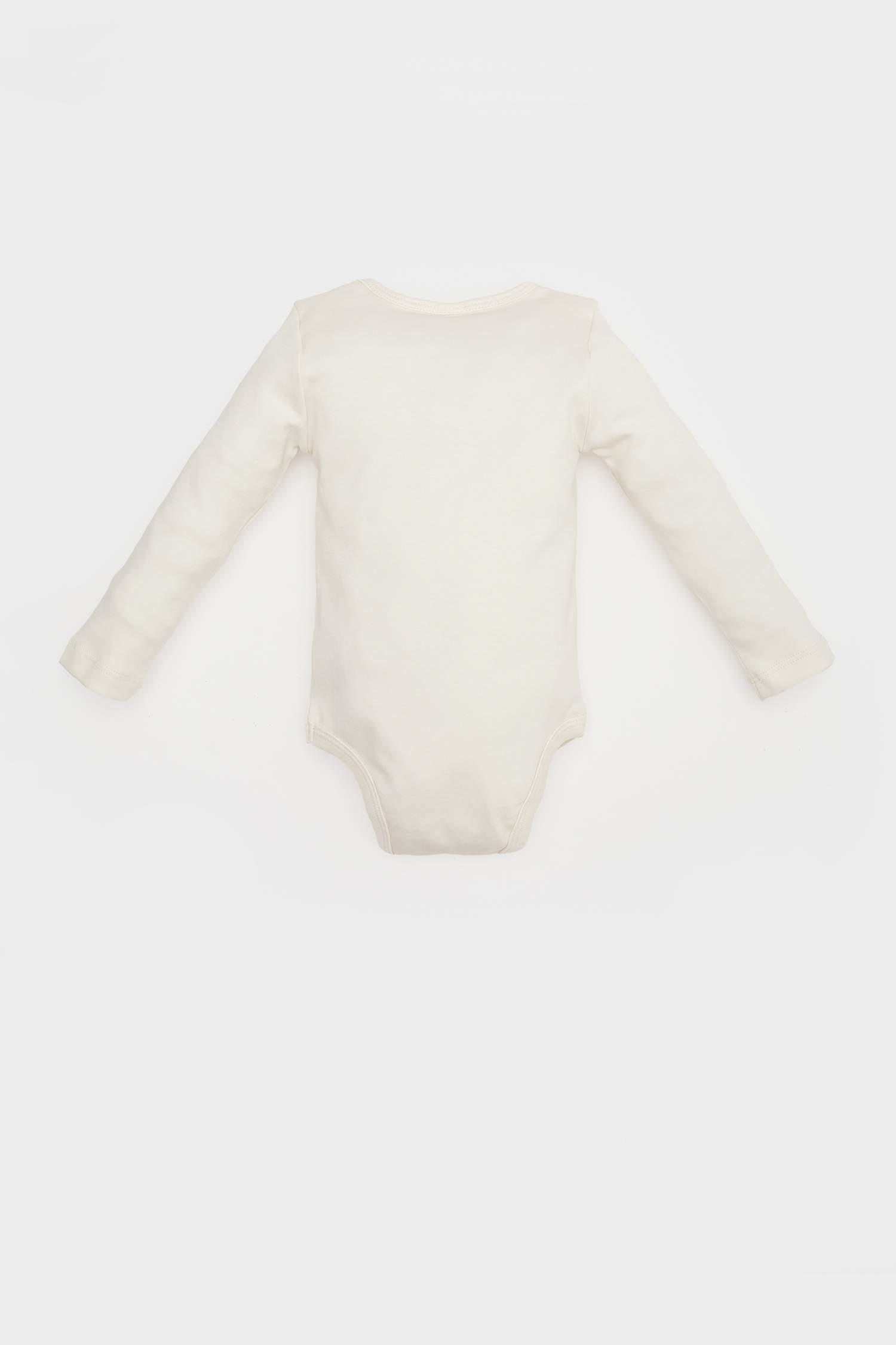 بودي بنات كم طويل بطبعة قوس قزح برقبة مستديرة و أزرار