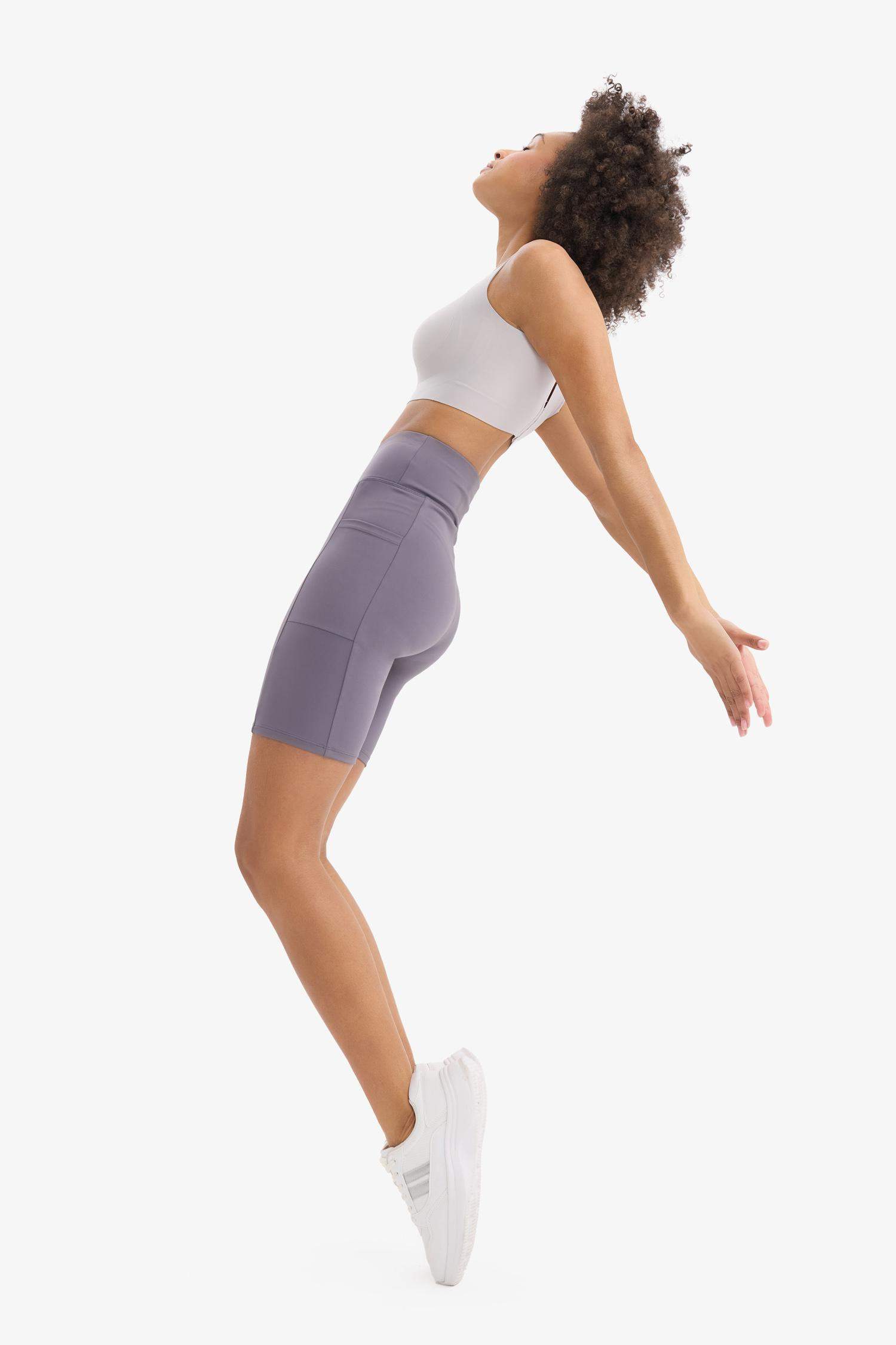 DeFactoFit Toparlayıcı Yüksek Bel Biker Sporcu Tayt