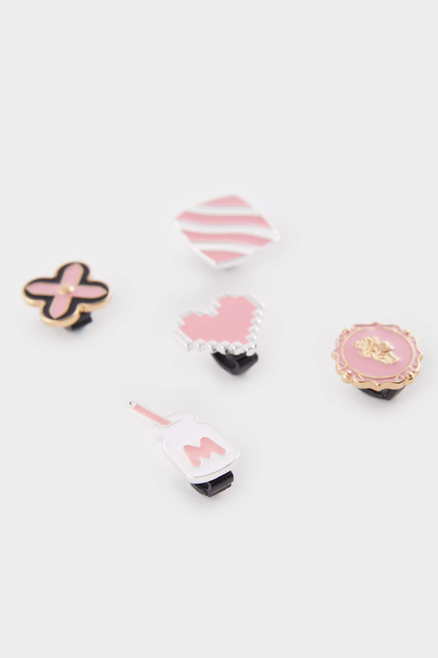 Kadın 5'li Pembe Terlik Süsü