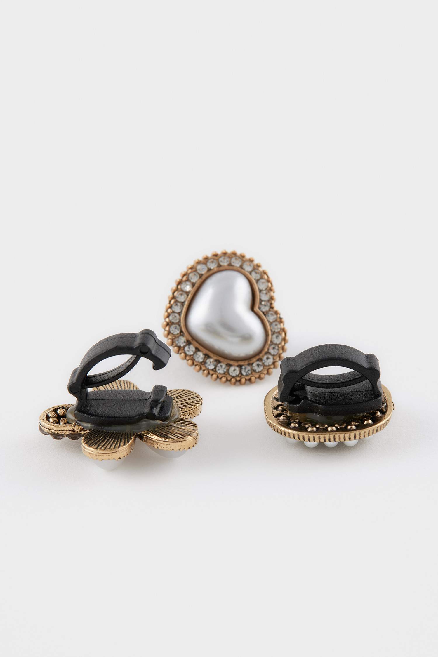 Kadın 5'li İnci Detaylı Terlik Süsü