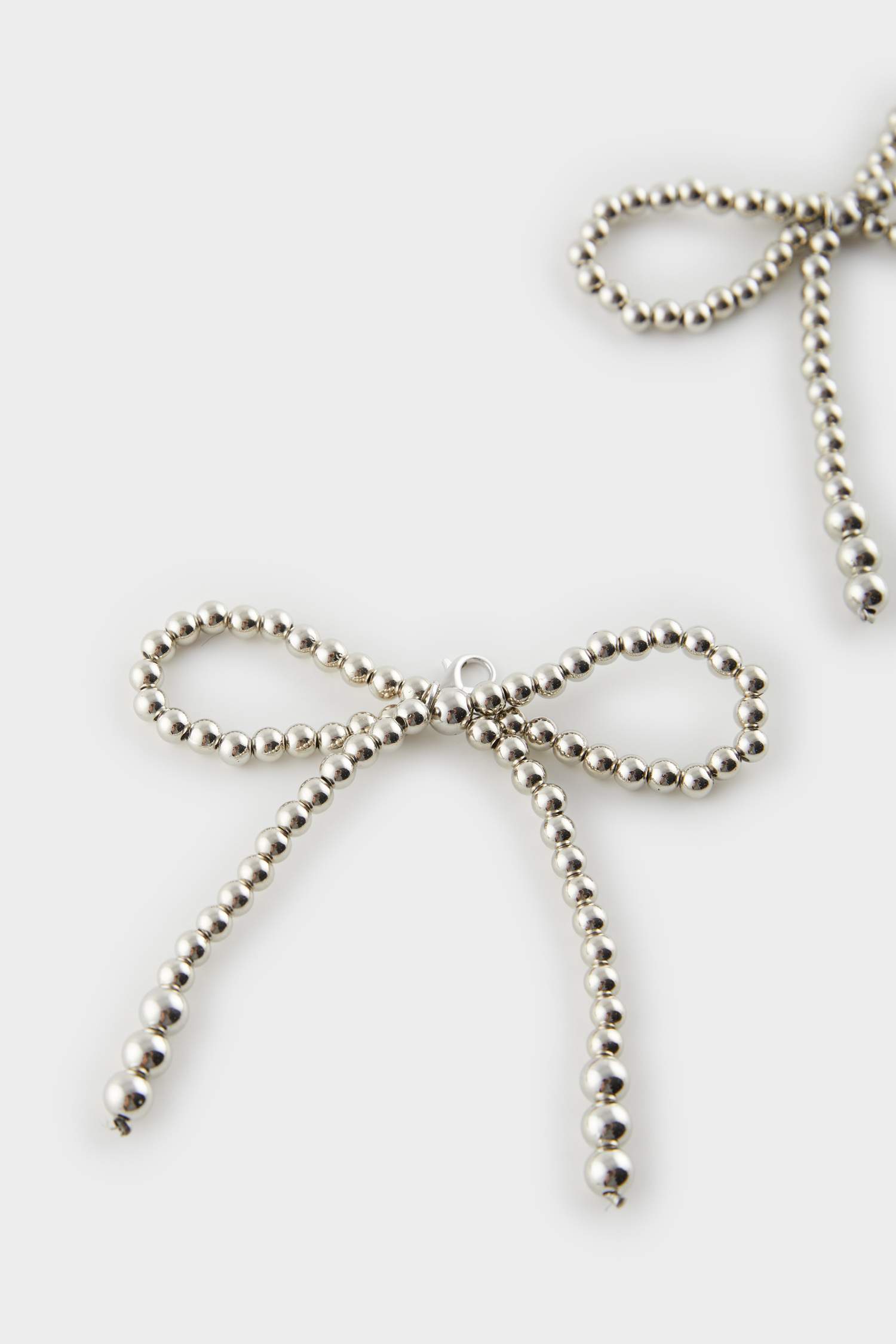 Kadın Silver Kurdele Terlik Süsü