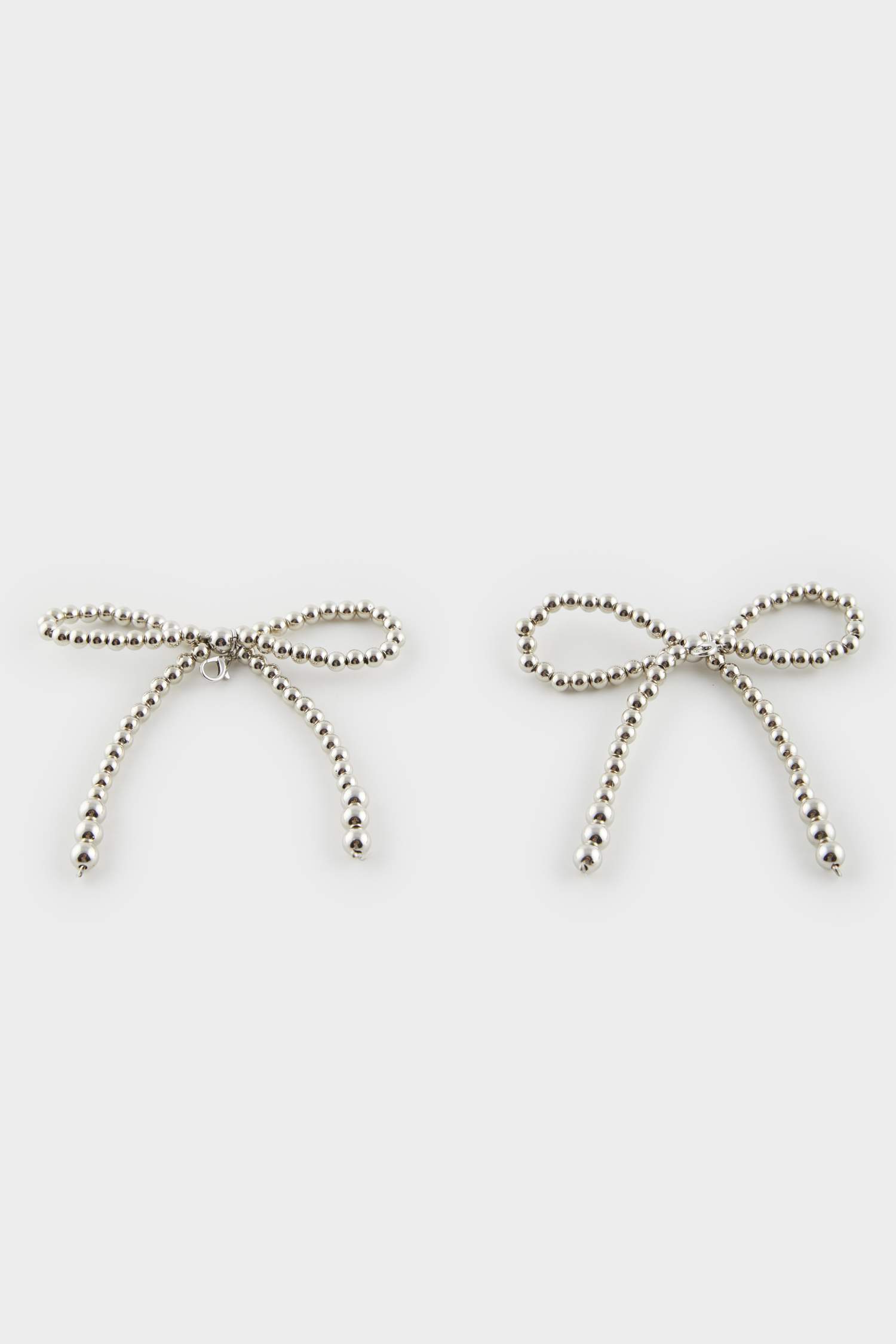 Kadın Silver Kurdele Terlik Süsü