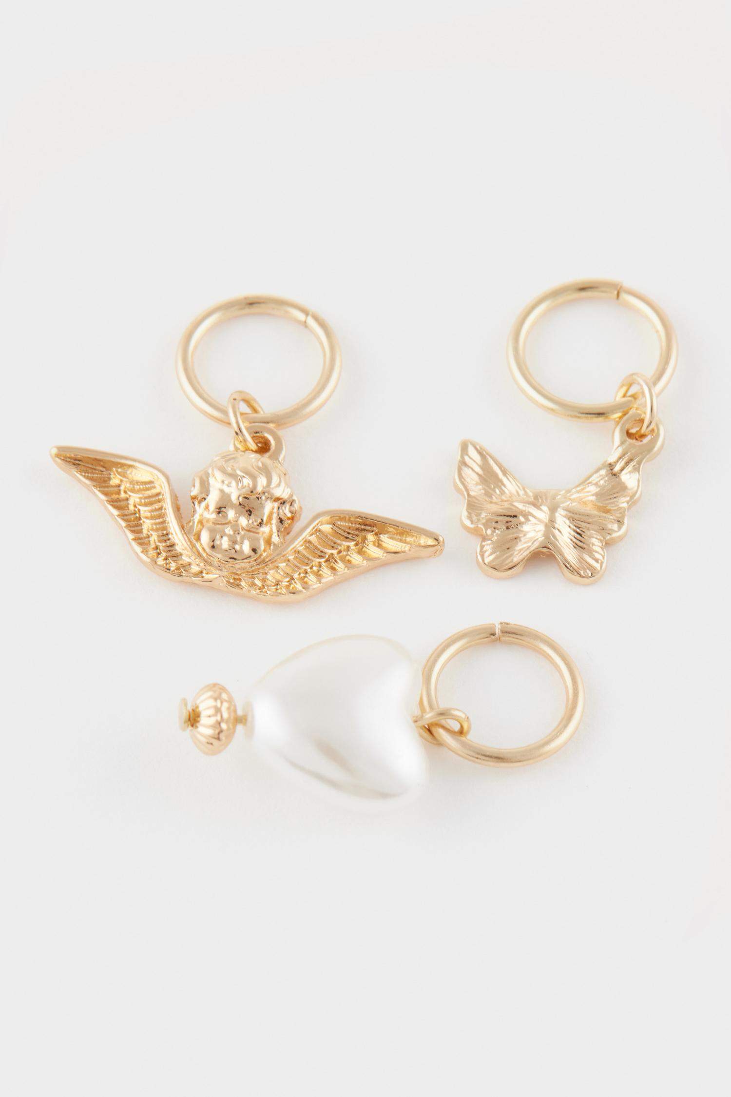 Woman 6 Piece Gold Black Slipper Ornament