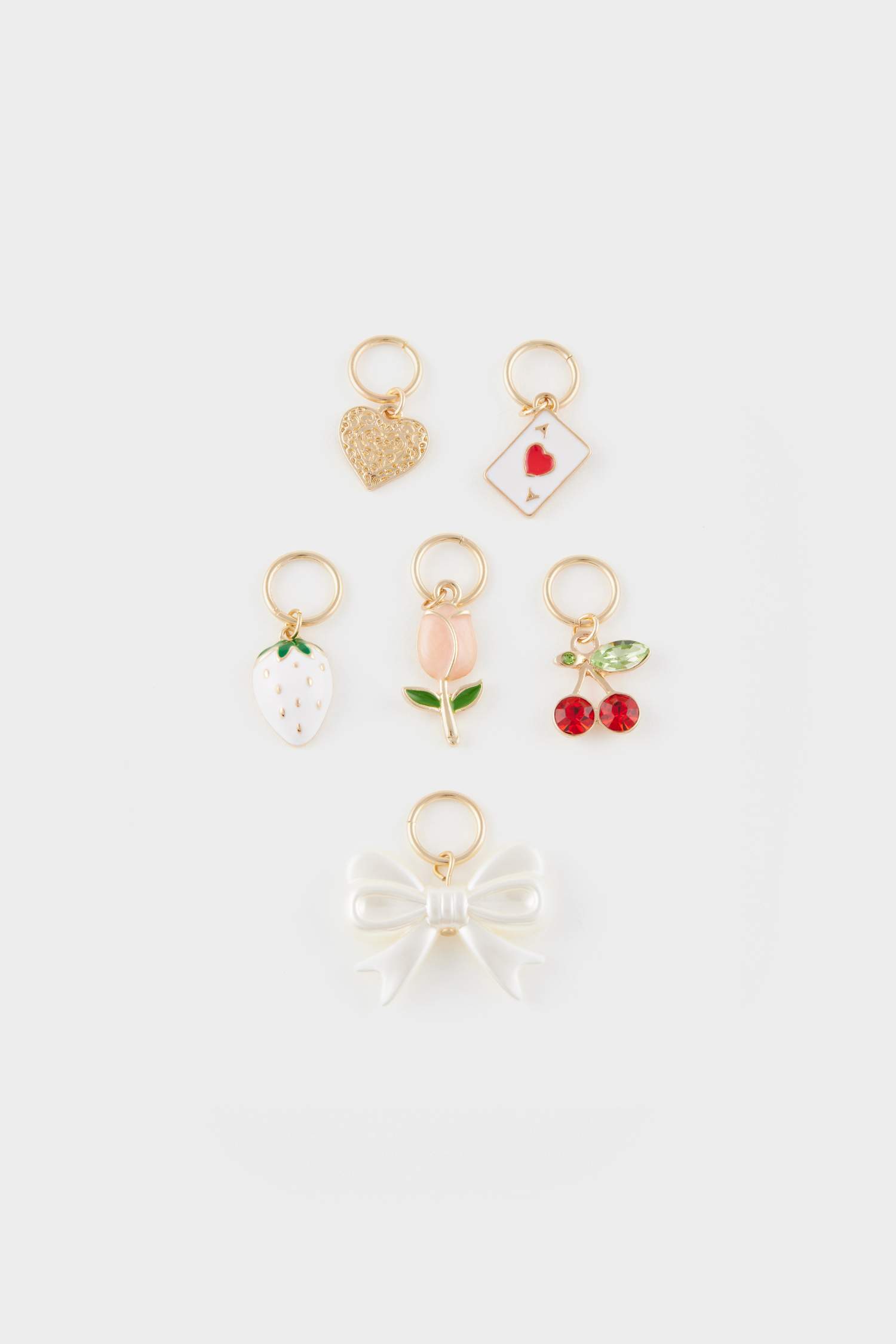 Lot de 6 accessoires de sandales dorés pour femme