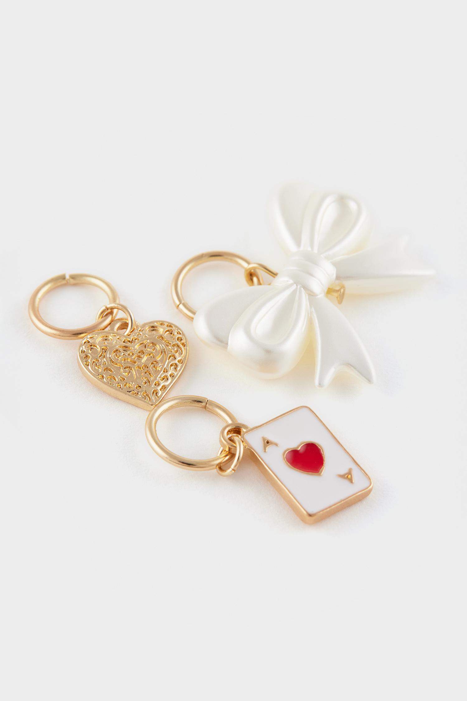 Lot de 6 accessoires de sandales dorés pour femme