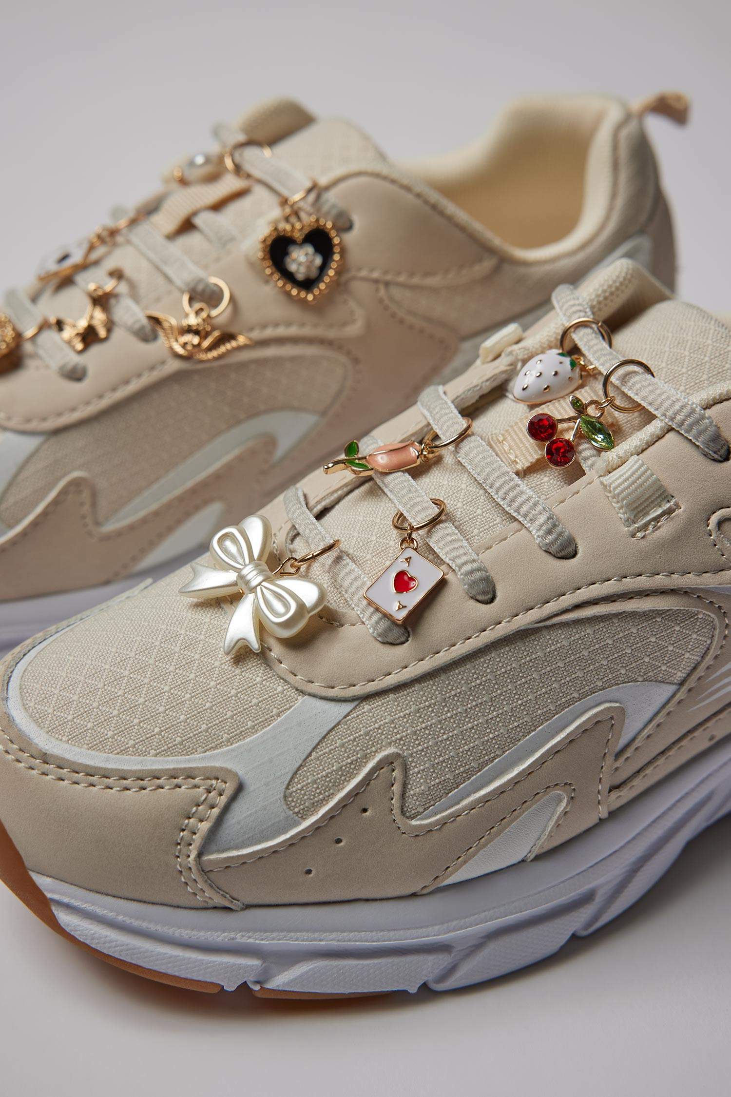 Lot de 6 accessoires de sandales dorés pour femme