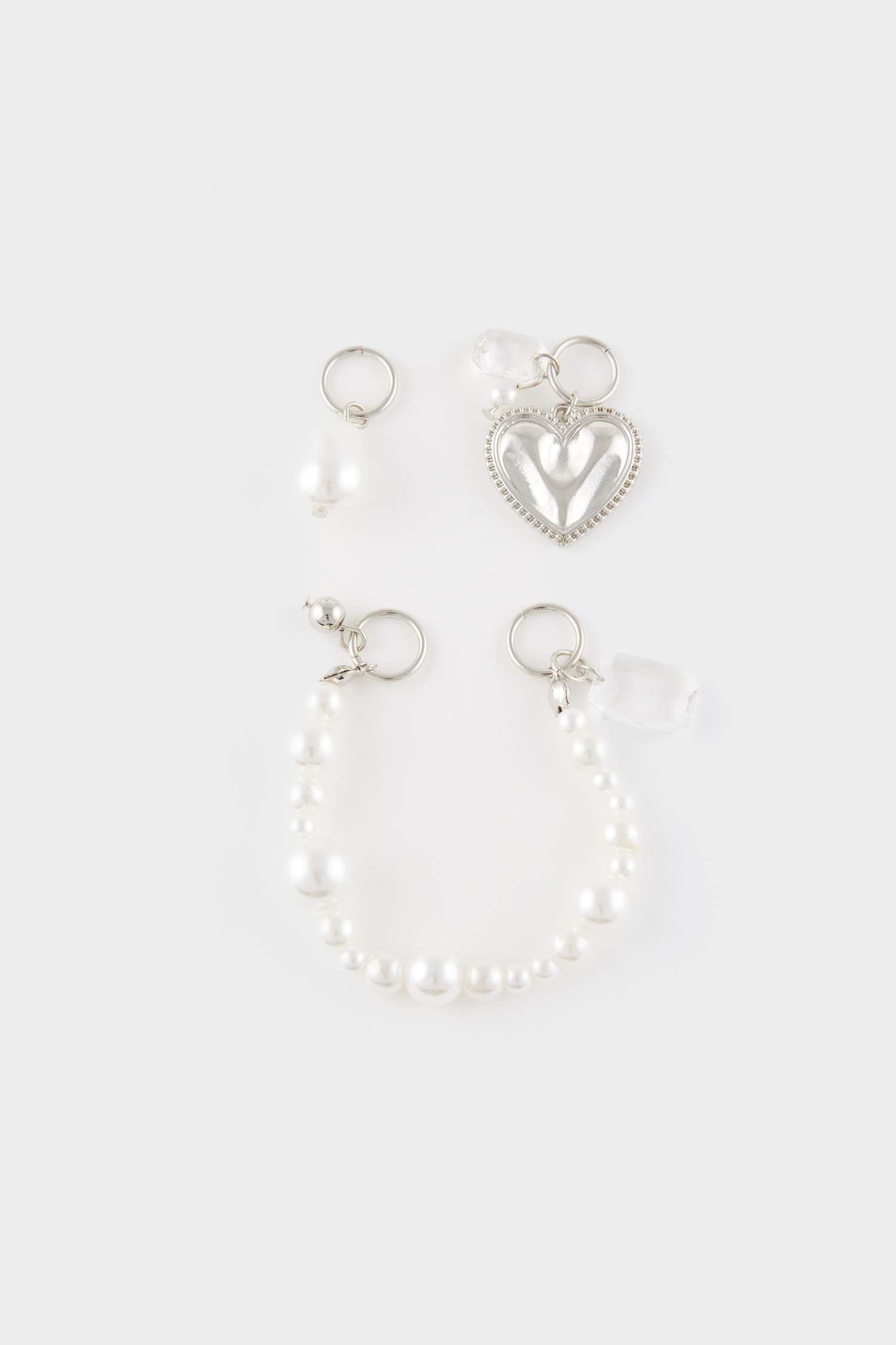 Woman 3 Piece Pearl Detailed Slipper Ornament