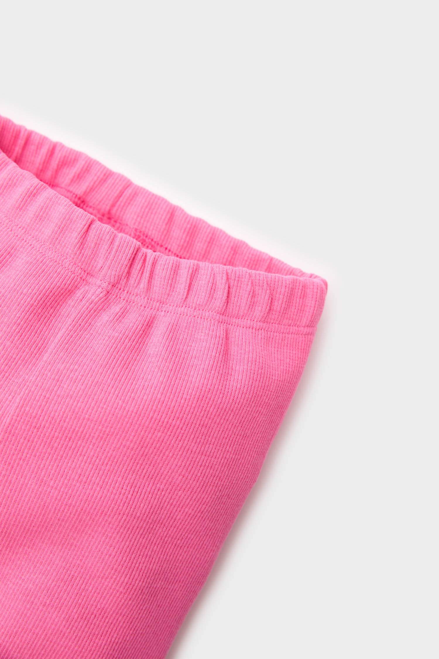 Legging côtelé à taille élastique pour bébé fille