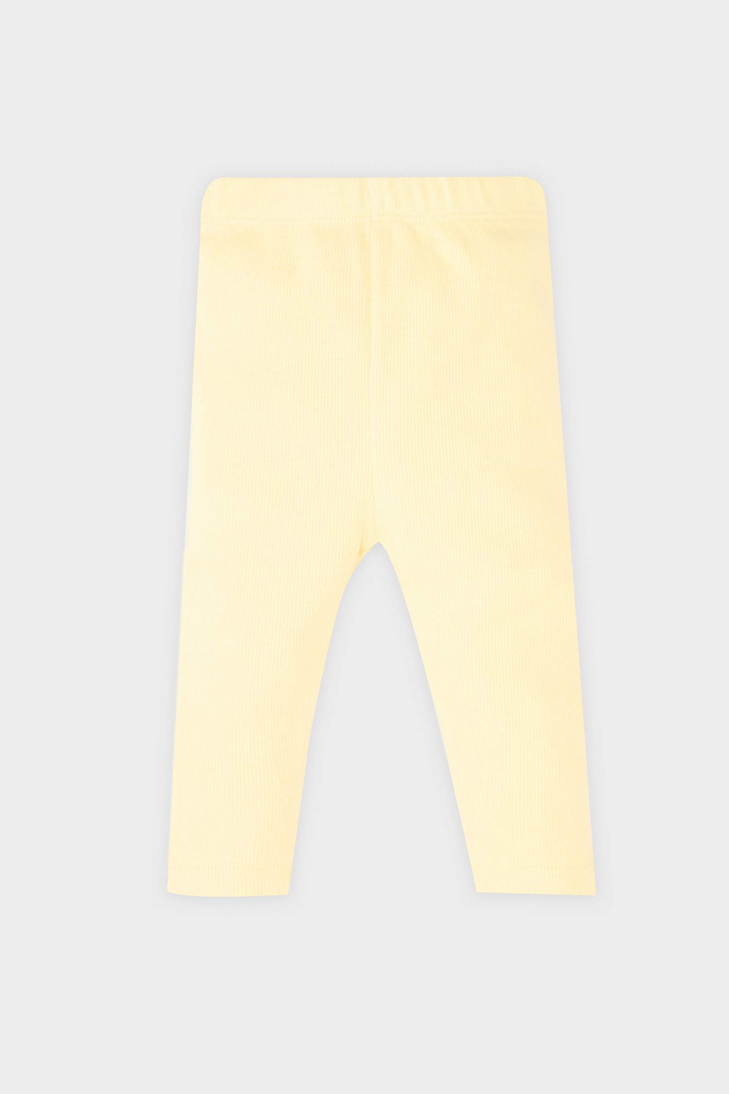 Kız Bebek Beli Lastikli Fitilli Kaşkorse Tayt