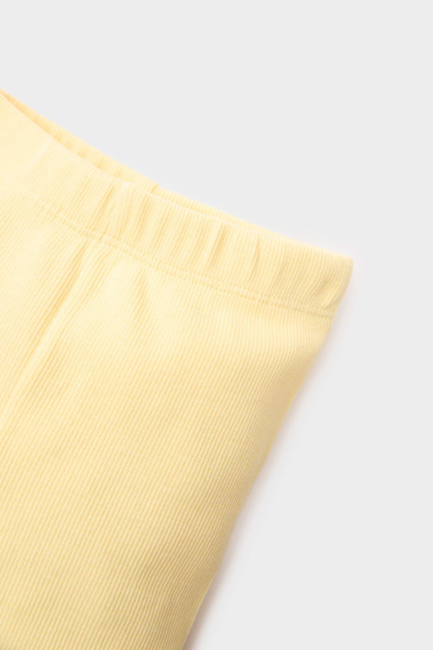 Kız Bebek Beli Lastikli Fitilli Kaşkorse Tayt