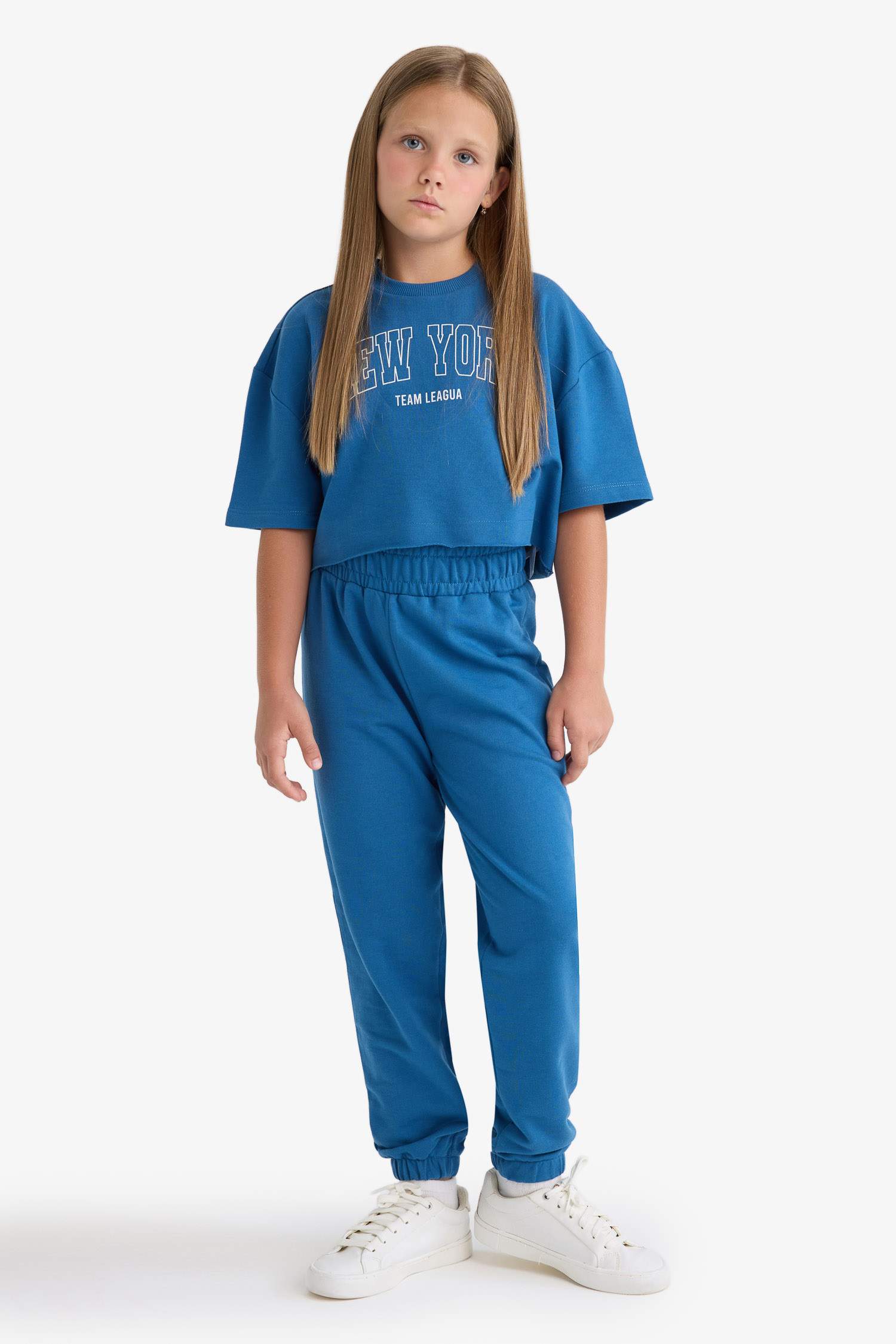 Girl Printed T-Shirt Sweatpants 2 Piece Set