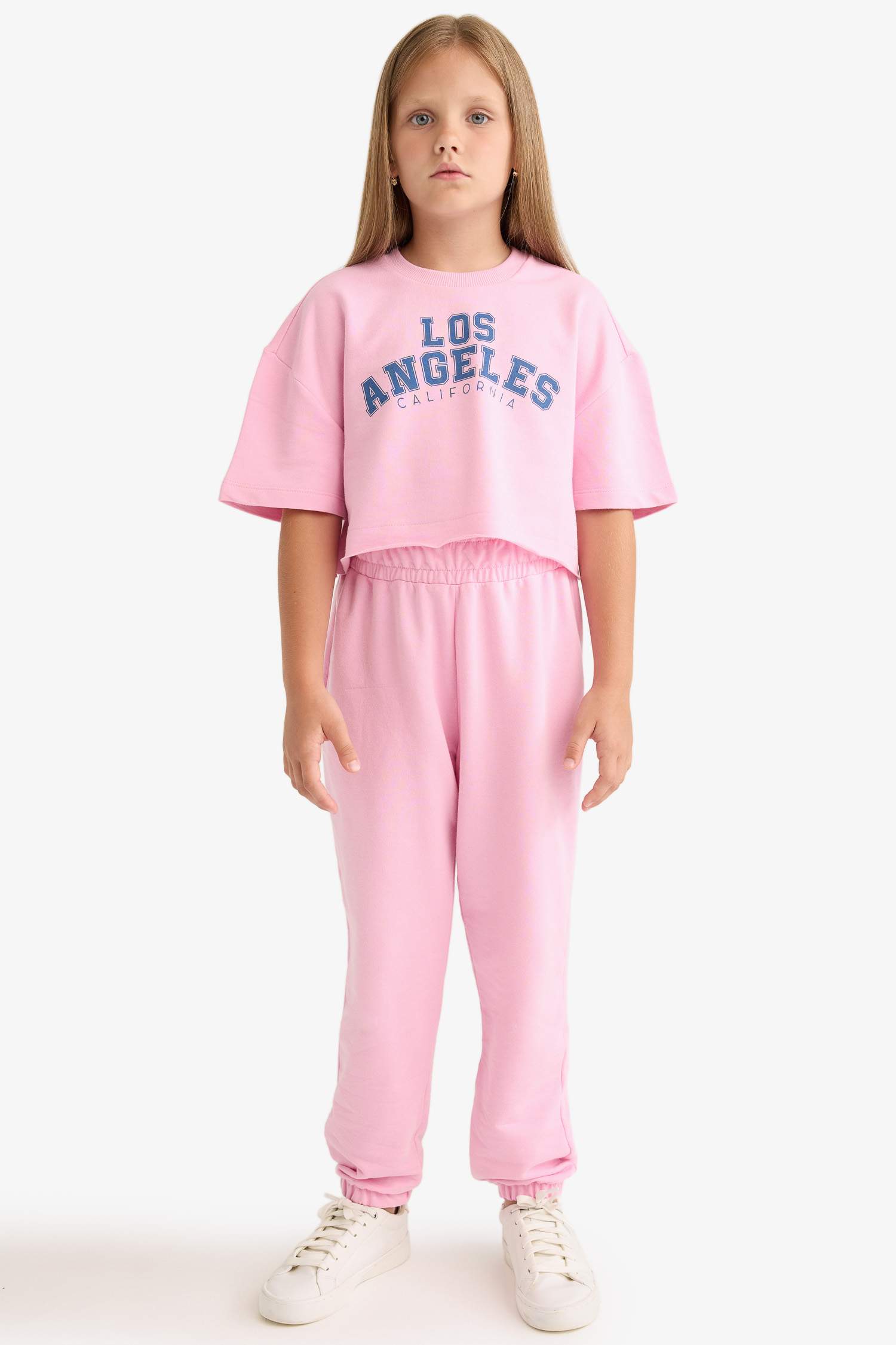 Girl Printed T-Shirt Sweatpants 2 Piece Set