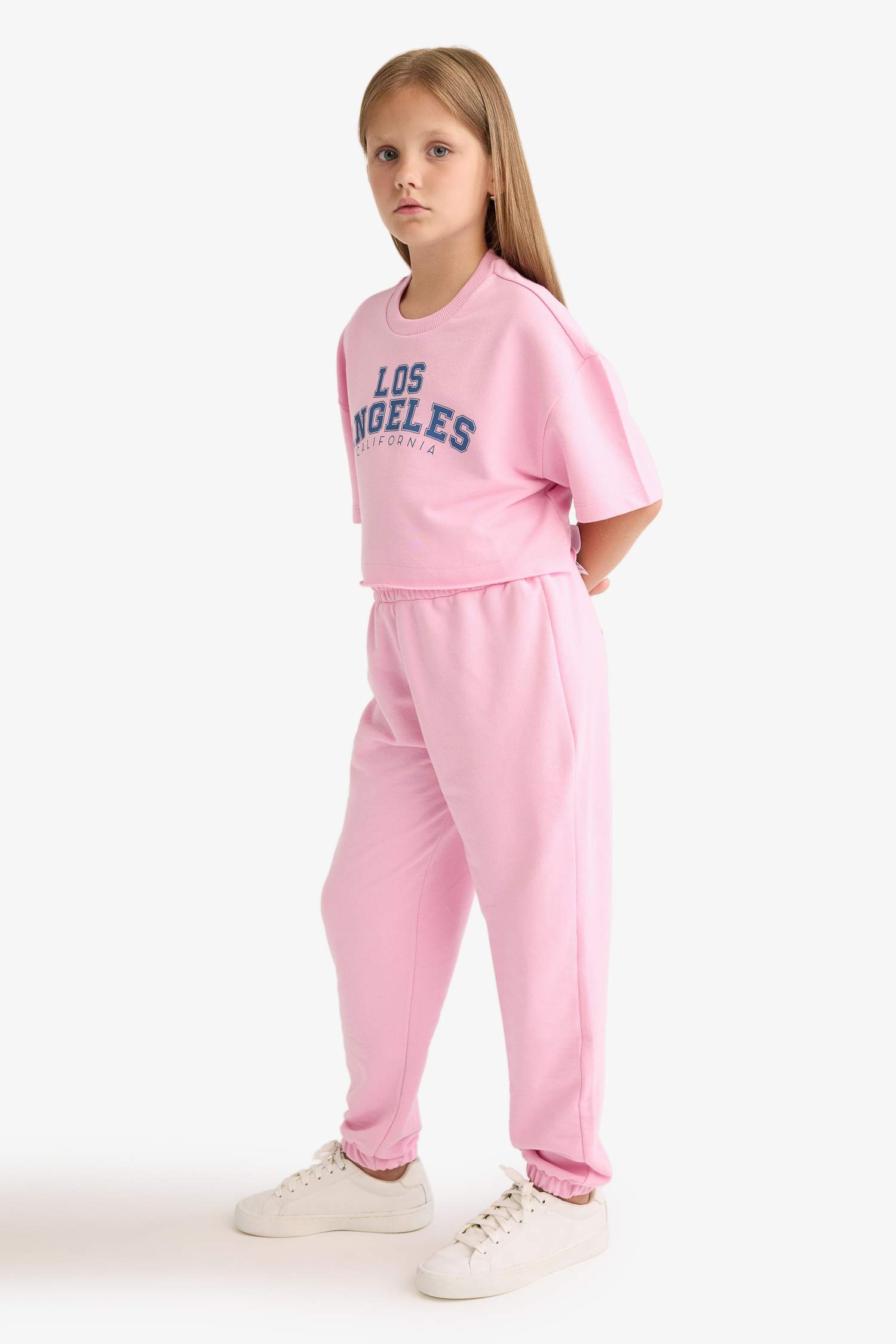 Girl Printed T-Shirt Sweatpants 2 Piece Set