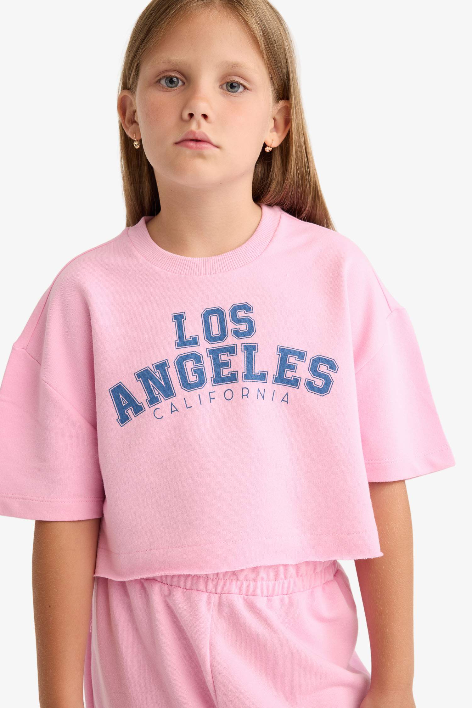 Girl Printed T-Shirt Sweatpants 2 Piece Set