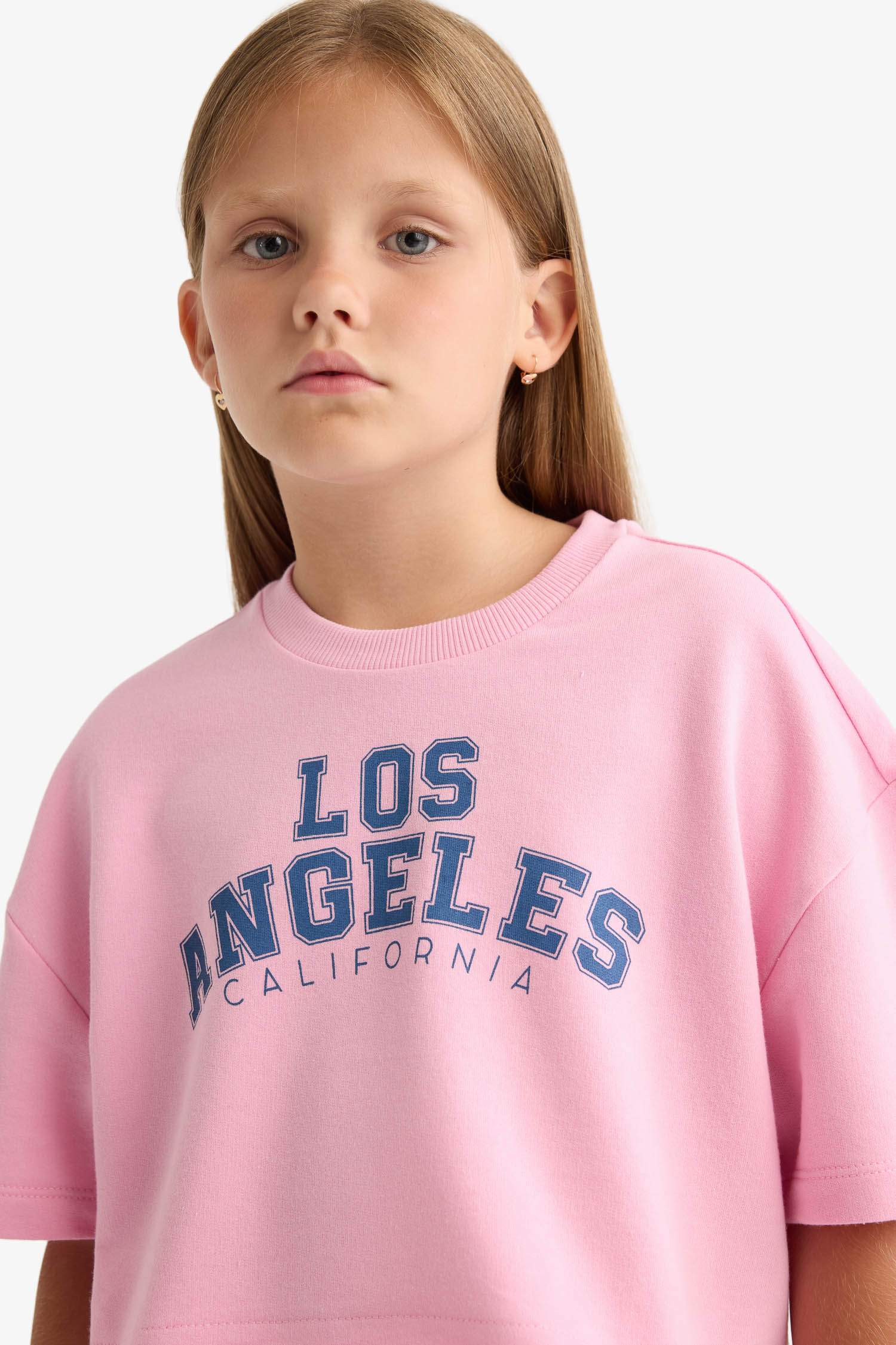 Girl Printed T-Shirt Sweatpants 2 Piece Set