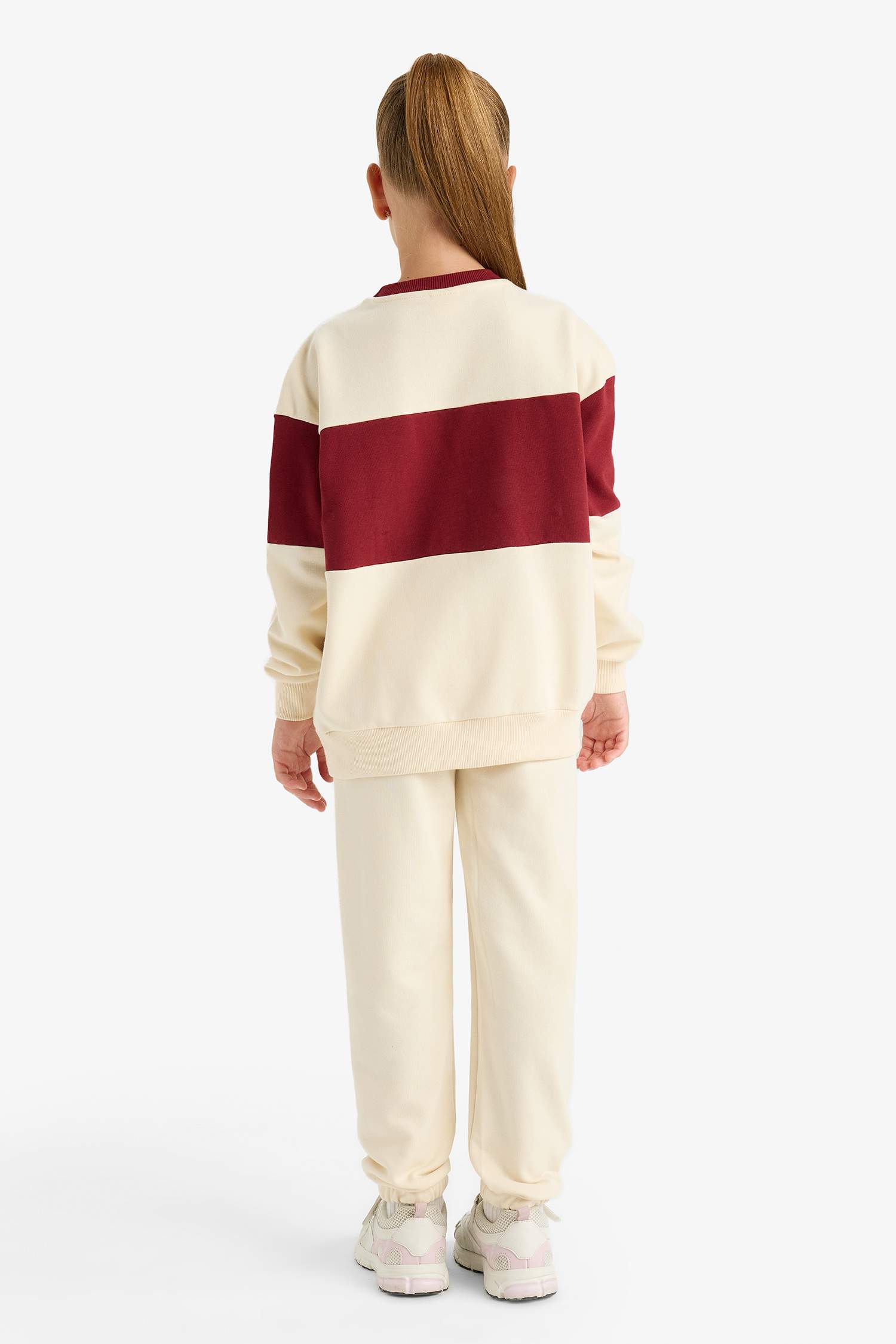 Girl Printed Sweatshirt Sweatpants 2 Piece Set