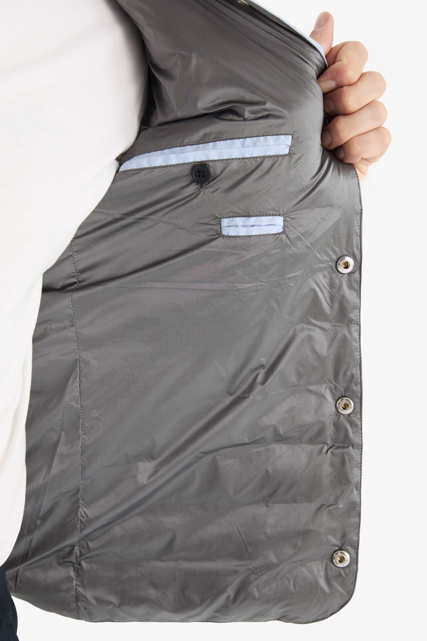 Slim Fit Dar Kesim Çıtçıtlı Kaz Tüyü Yelek