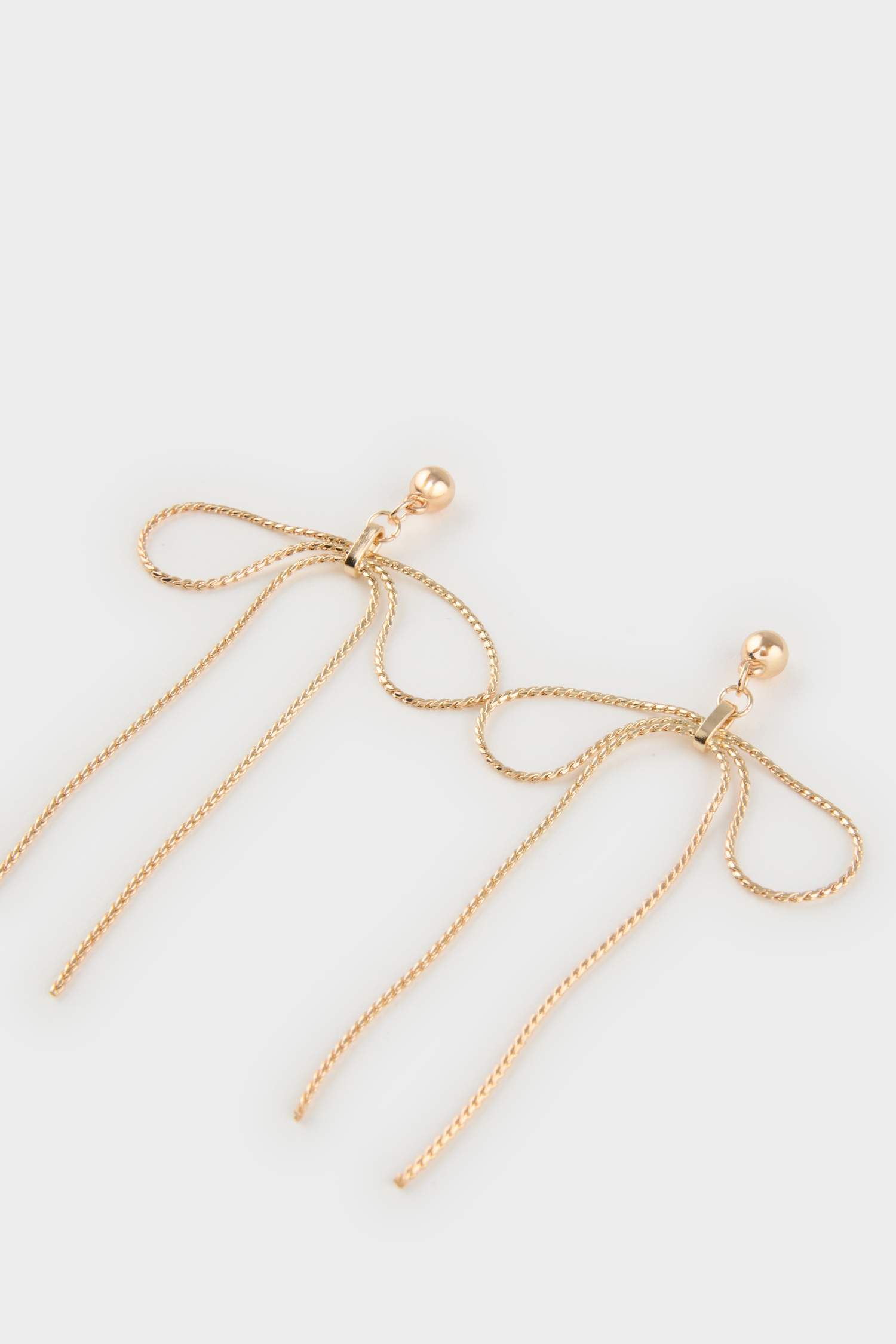 Kadın Kurdele Gold Küpe