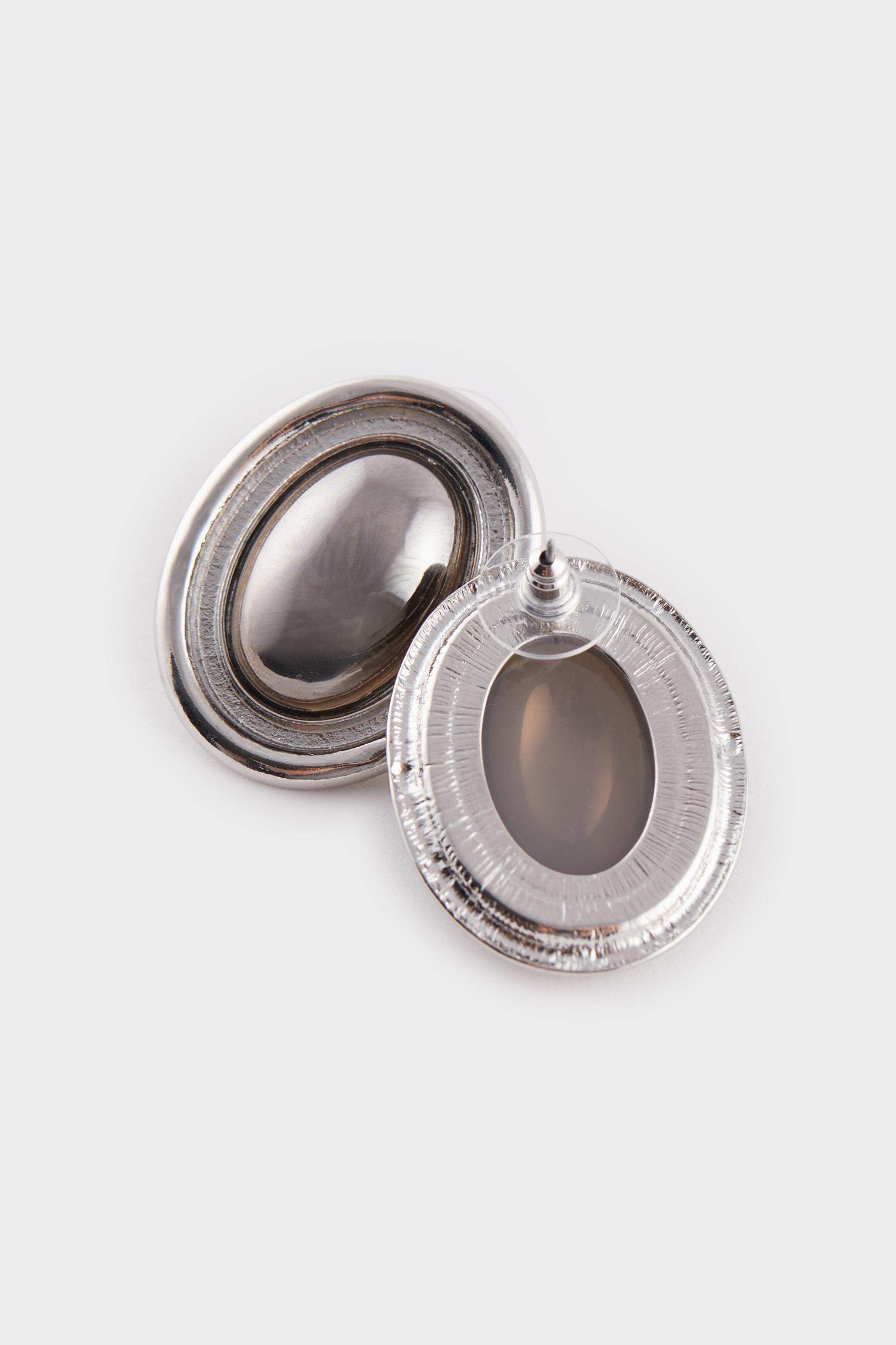 Kadın Silver Büyük Küpe