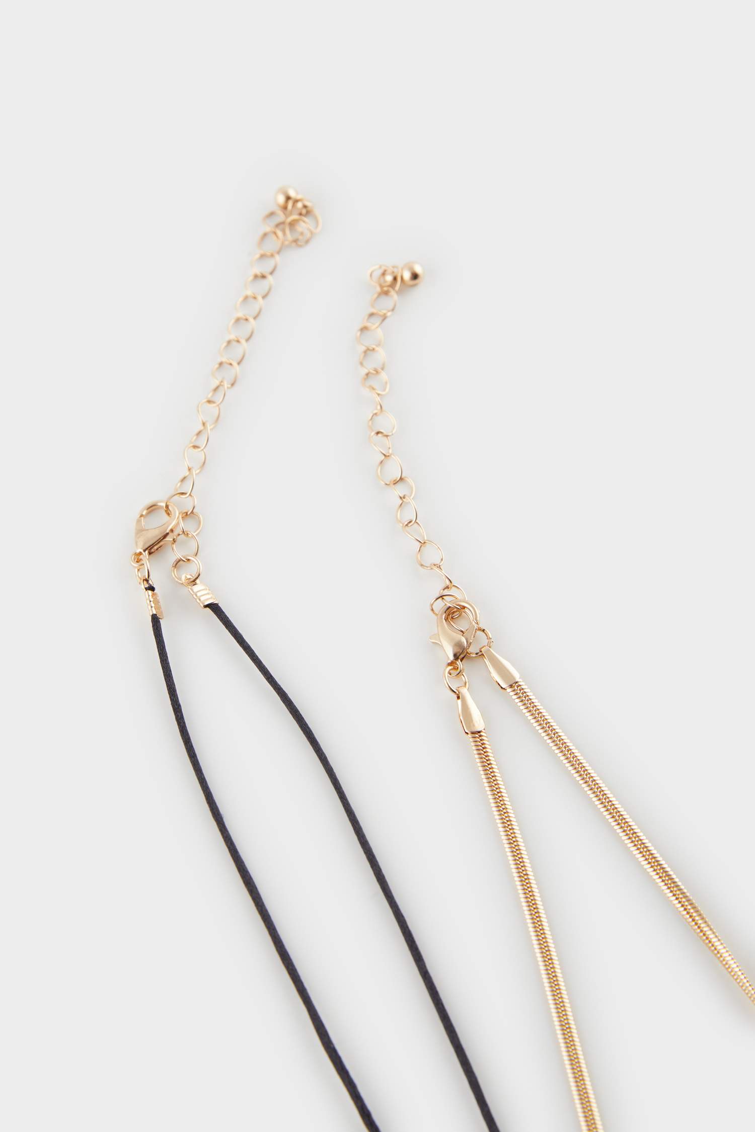 Kadın Çiçekli 2'li Gold Kolye