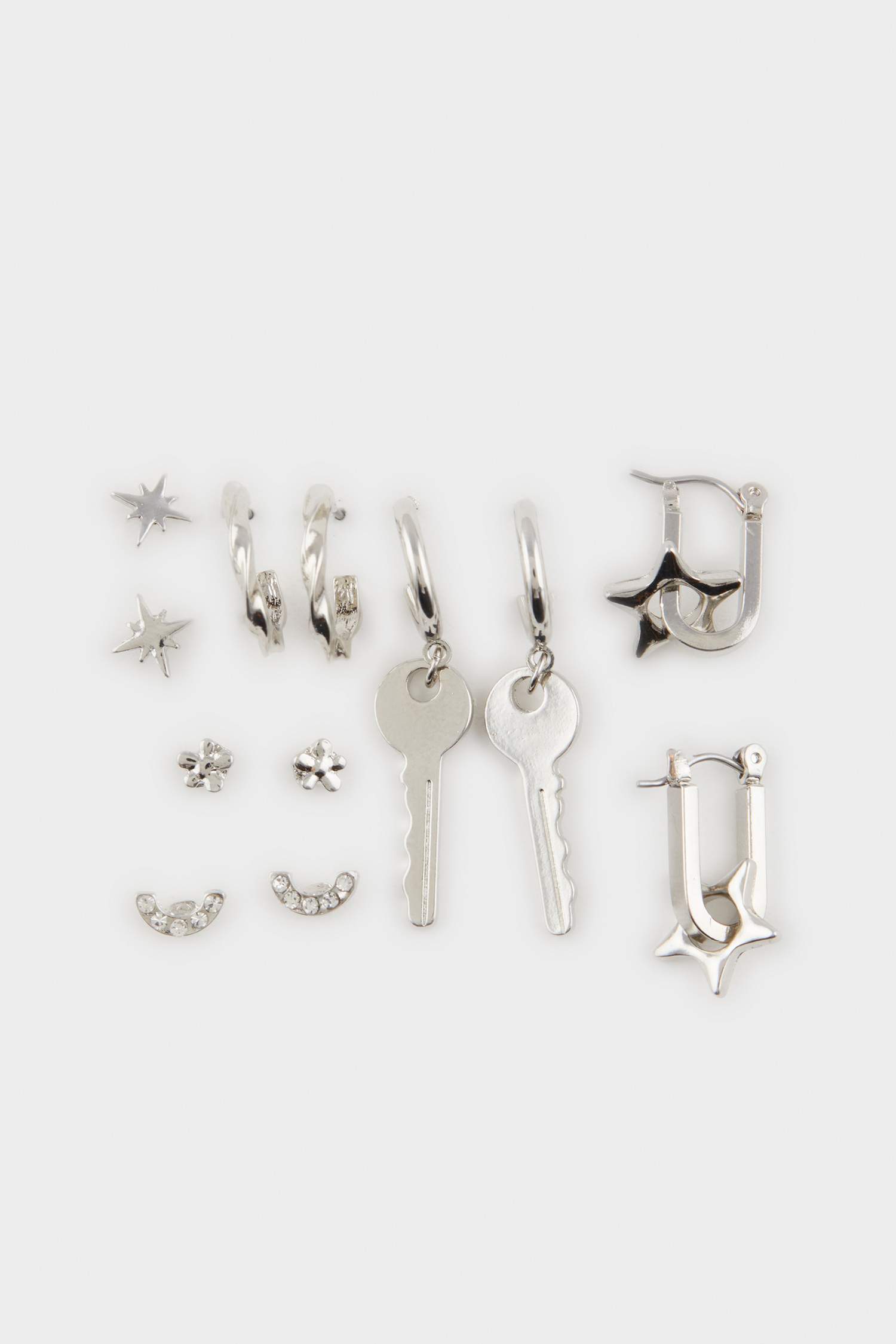 Kadın 6'lı Silver Küpe