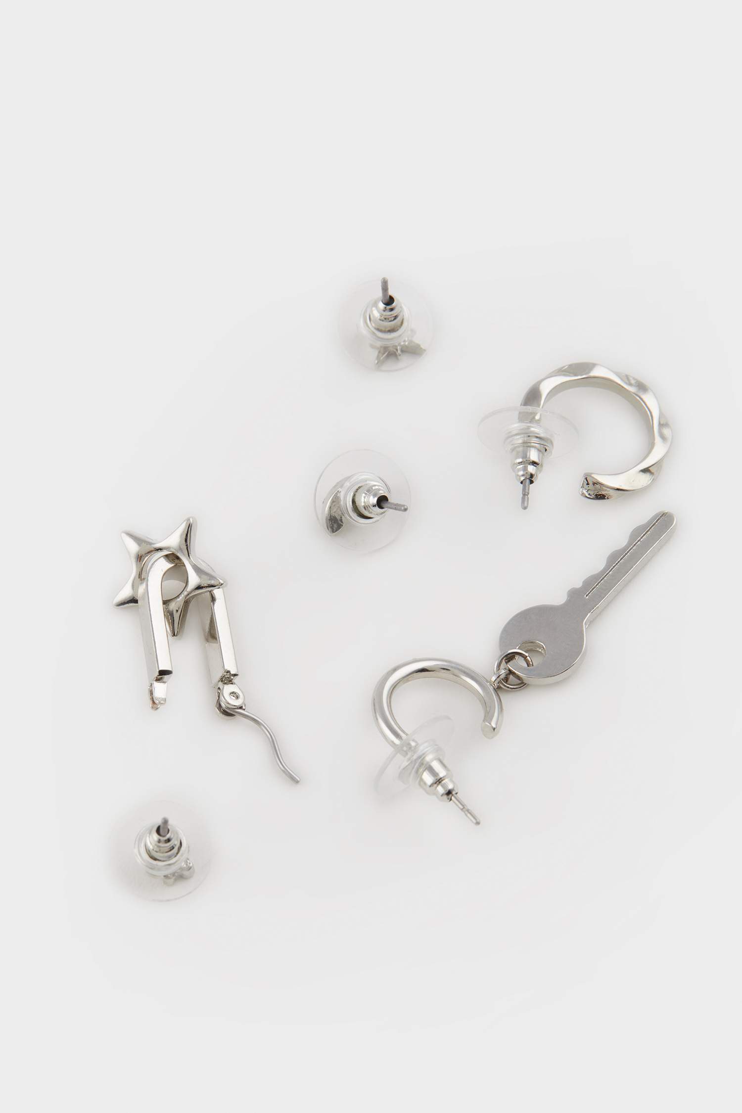 Kadın 6'lı Silver Küpe