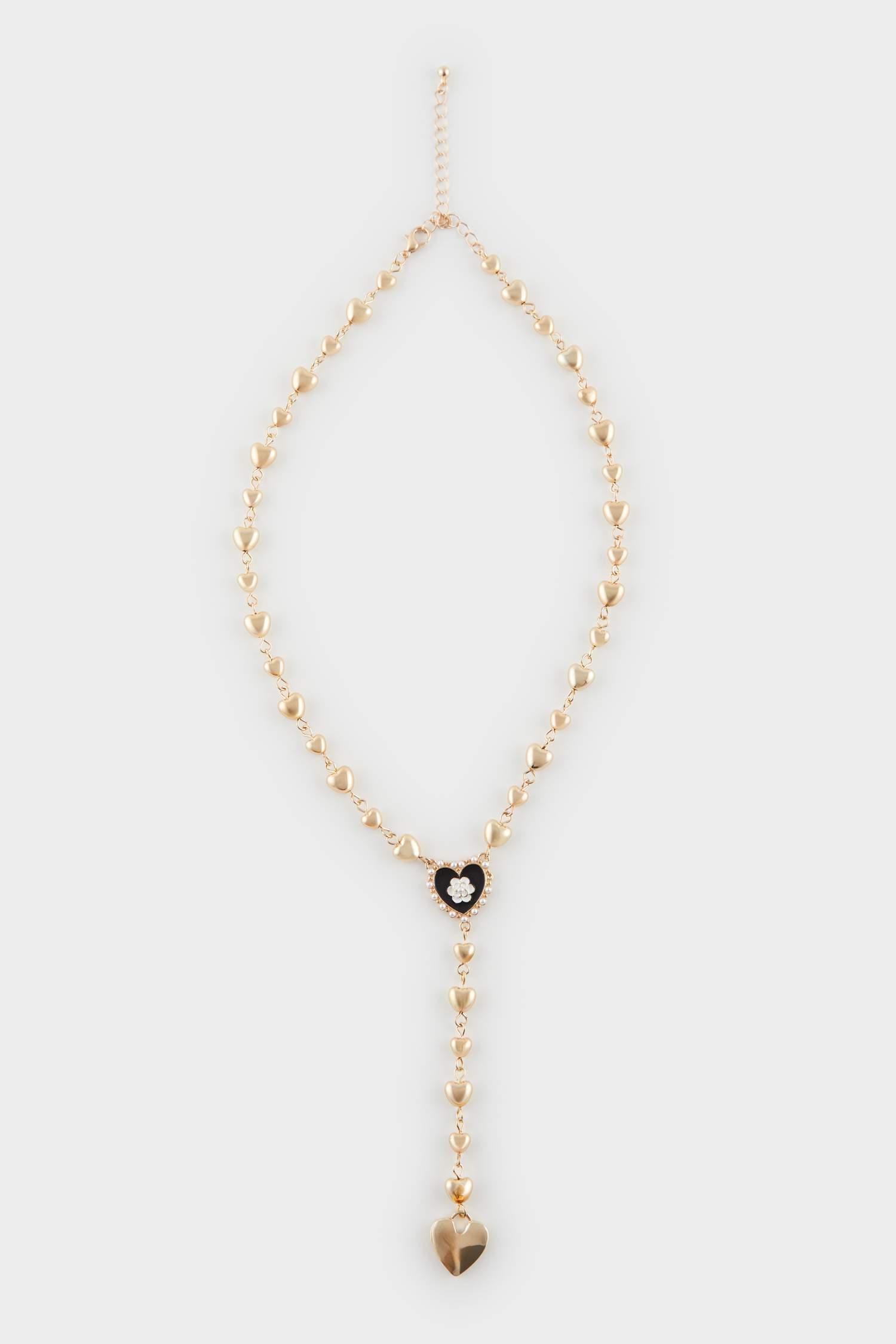 Kadın Kalpli Gold Kolye