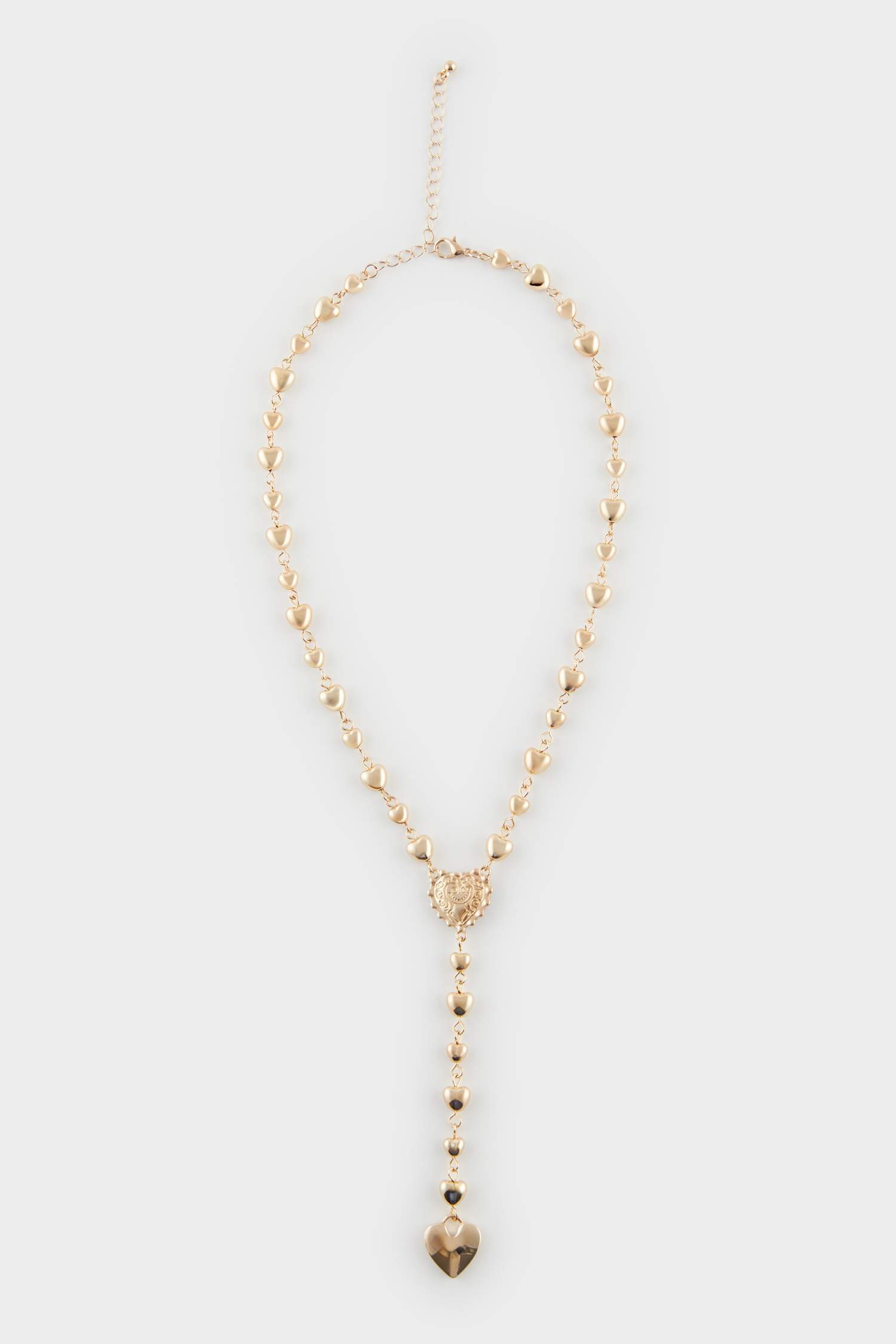 Kadın Kalpli Gold Kolye