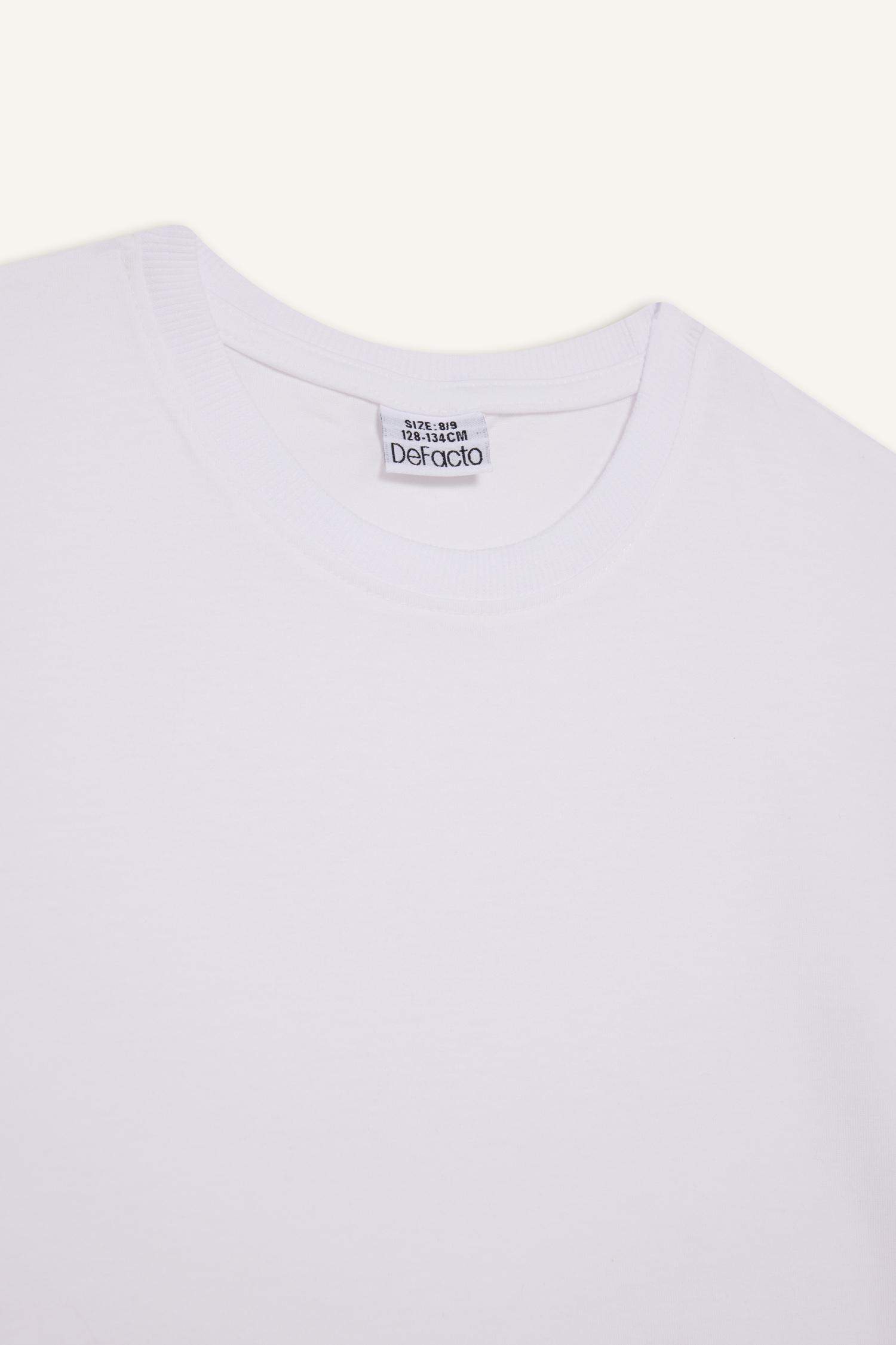 T-shirt à col rond et manches courtes Coupe décontractée pour fille