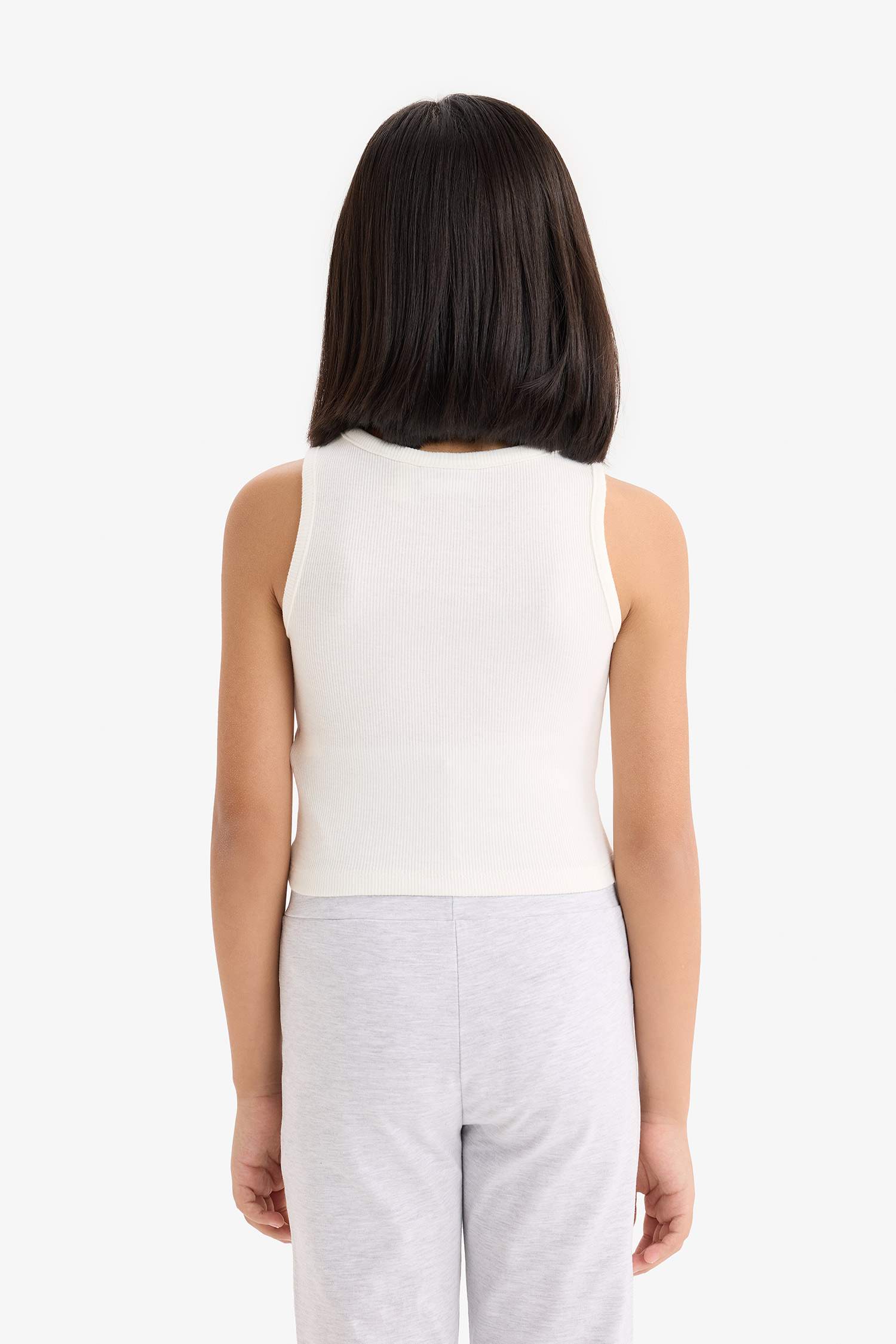 فانيلة مخصر بدون كم بياقة مستديرة من باور باف جيرلز