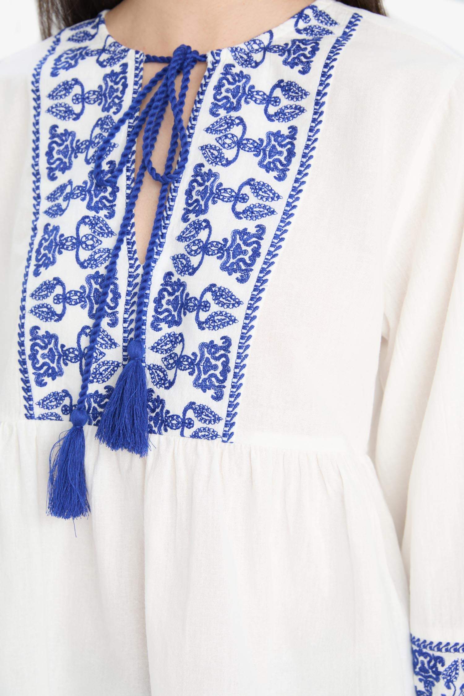 қалыпты пішім дөңгелек жаға Ұзын Жеңді Блуза