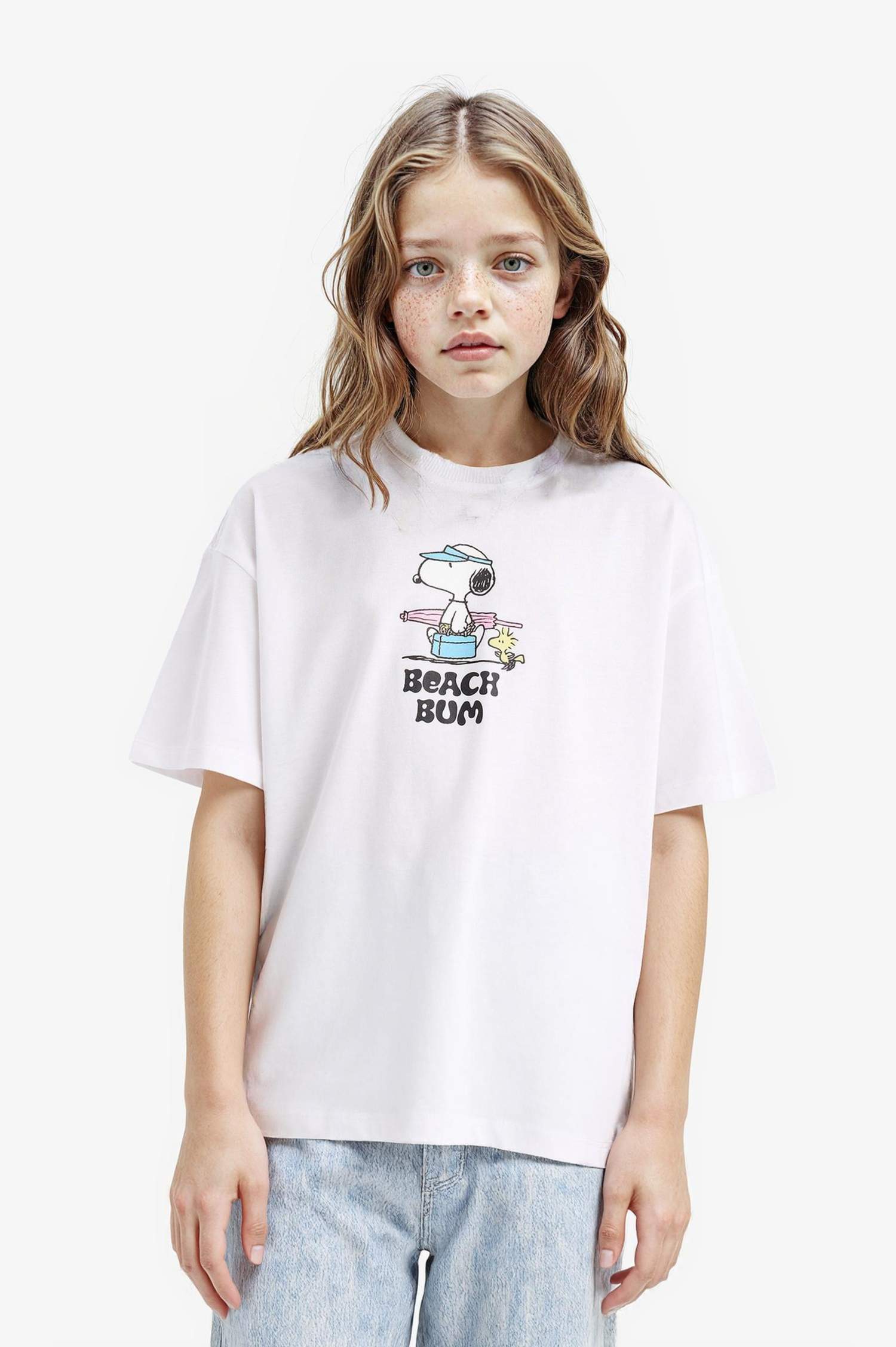 Girl Snoopy Oversize Fit Short Sleeve T-Shirt