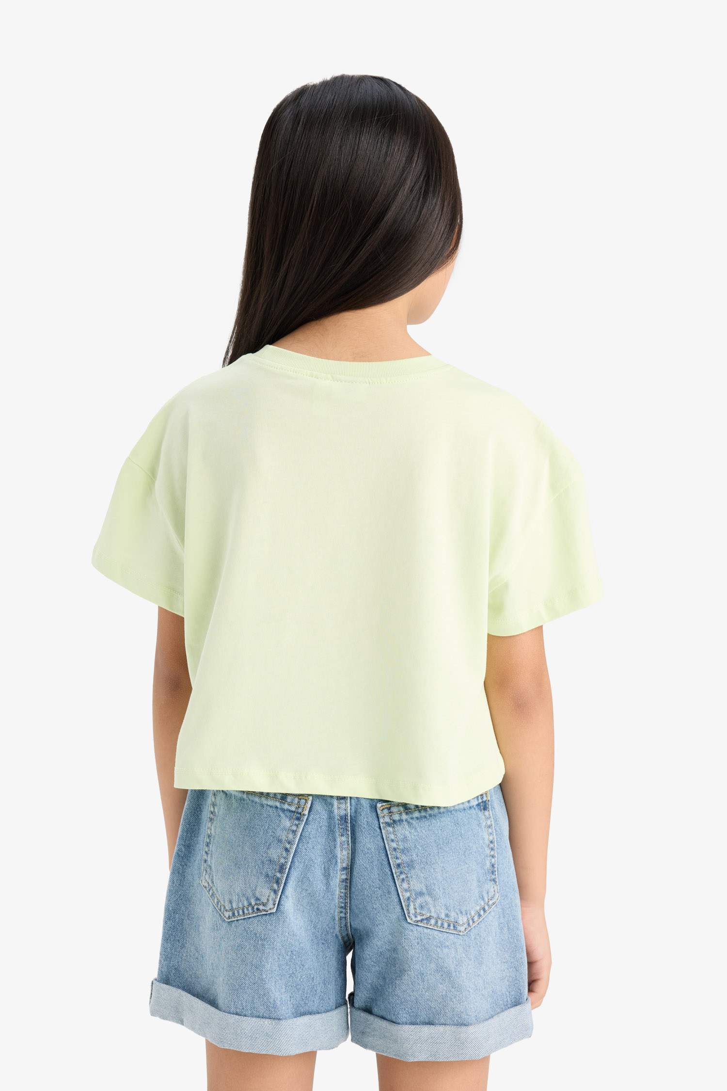 Girl We Bare Bears Crew Neck Short Sleeve T-Shirt