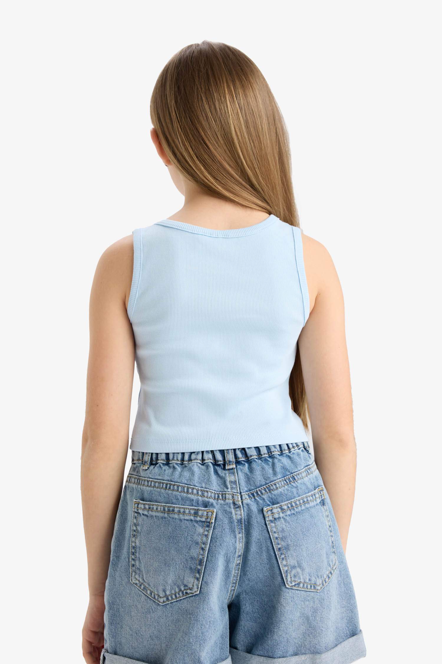 Girl Slim Fit Lilo & Stitch Licensed Ribana Tank Top