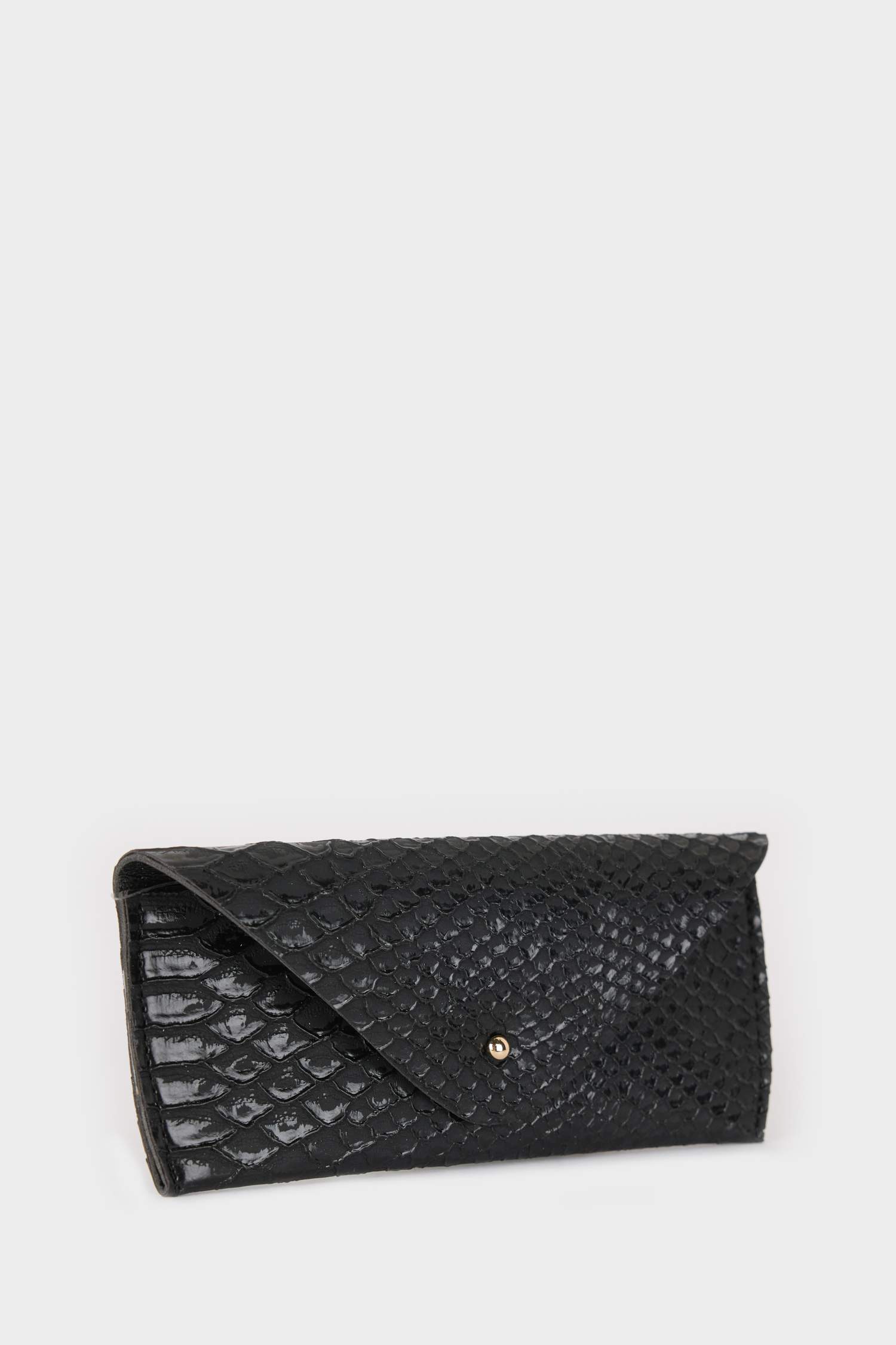 Unisex Yılan Derisi Desenli Güneş Gözlüğü Kılıfı