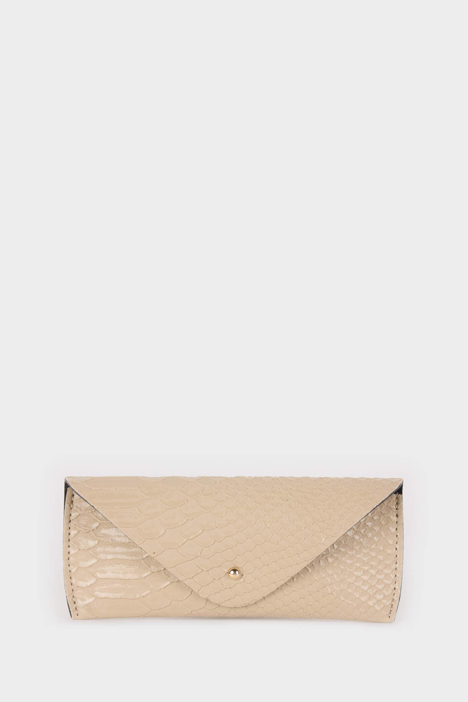 Kadın Yılan Derisi Desenli Güneş Gözlüğü Kılıfı