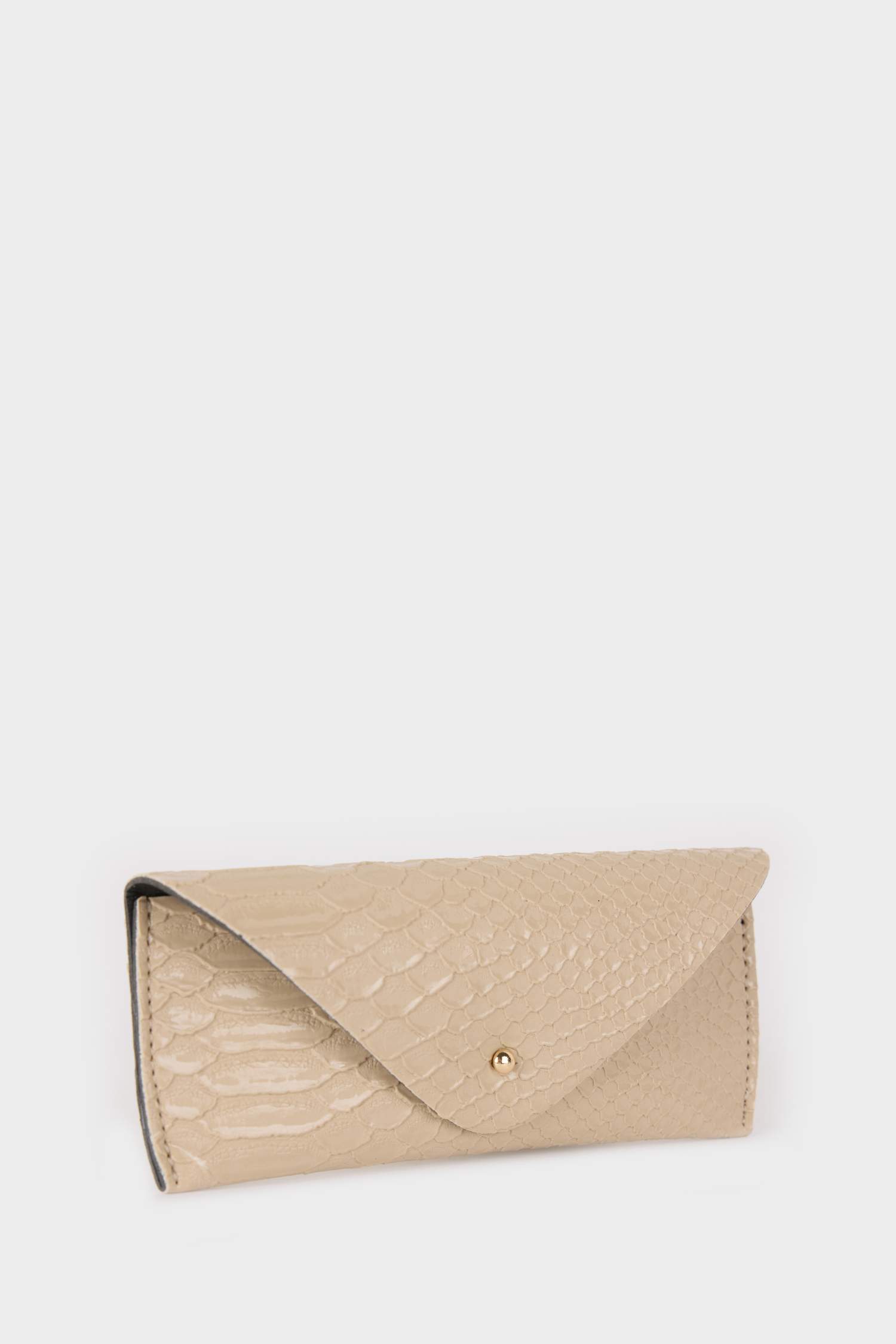 Kadın Yılan Derisi Desenli Güneş Gözlüğü Kılıfı