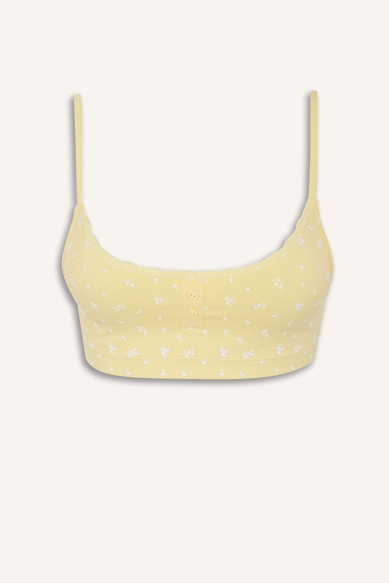 2'li Takım Desenli Seamless Kumaş Bralet Külot-Fall in Love