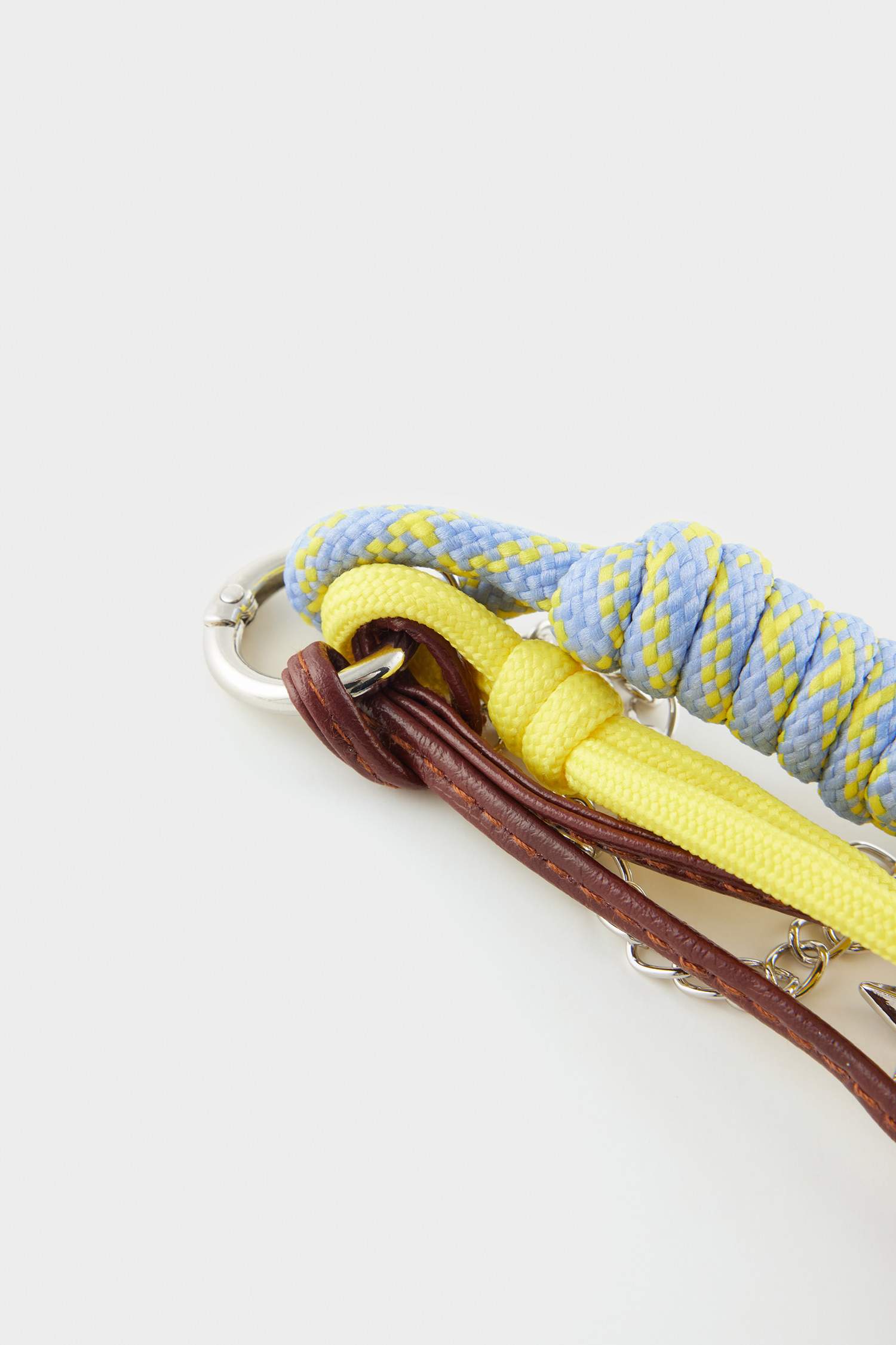 Mavi Lucky Horse Charm Suni Deri Charm Anahtarlık