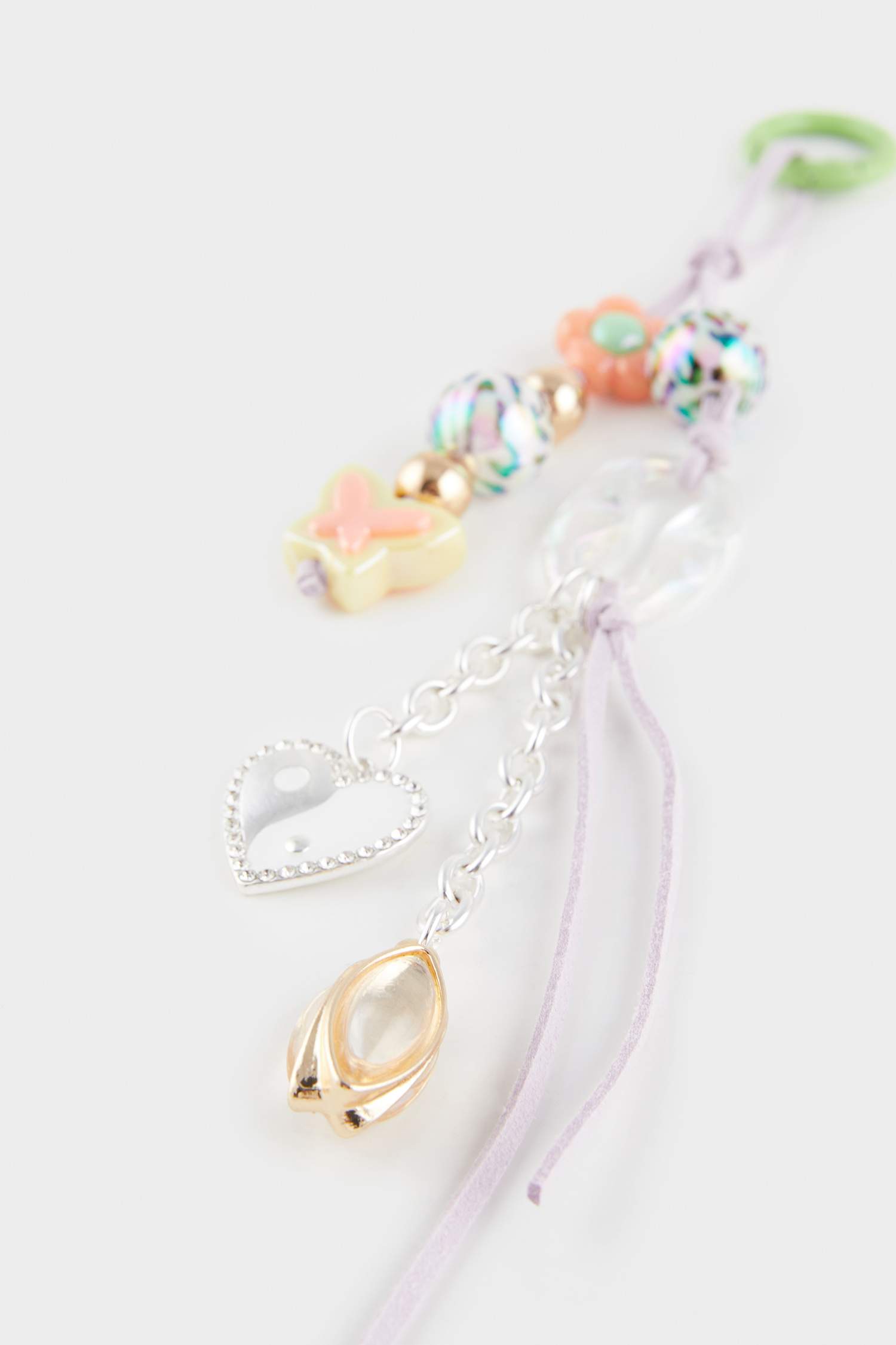 ميدالية مفاتيح نسائي بتصميم قلب وفراشة