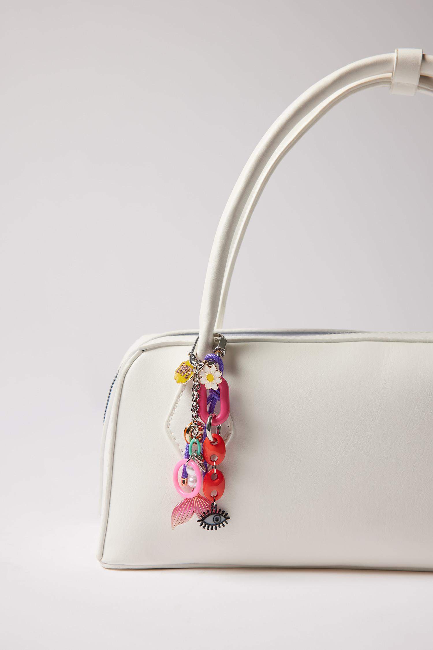 Porte-clés avec détails colorés pour femme