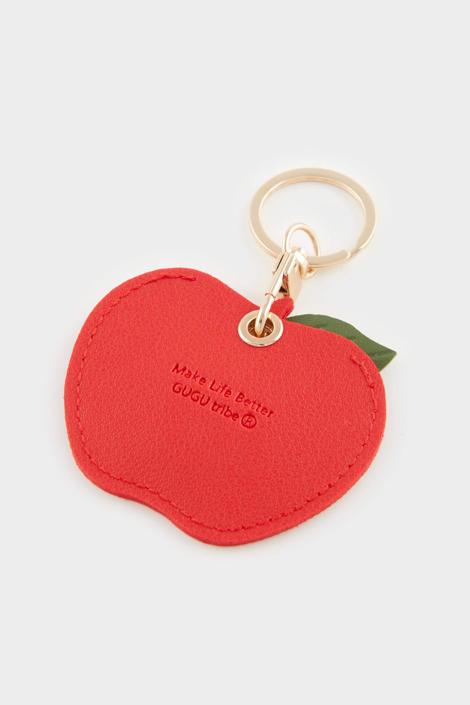 Kadın Elma Motifli Charm Anahtarlık