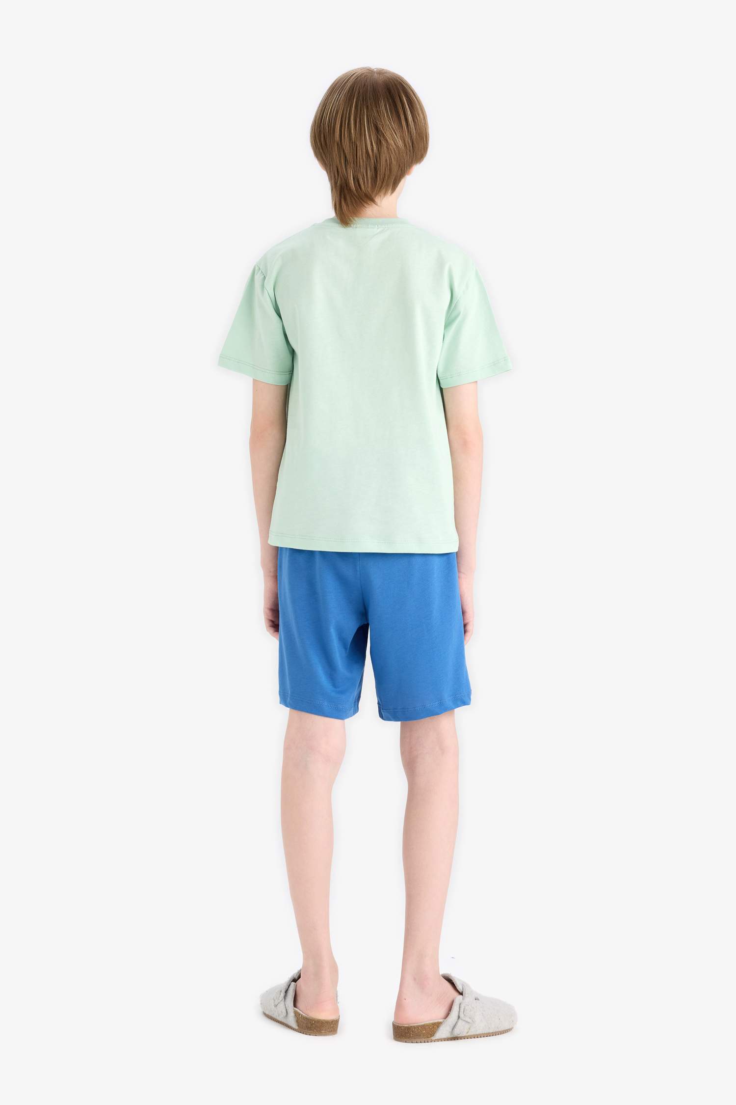 بيجامة قصة عادية من قطعتين