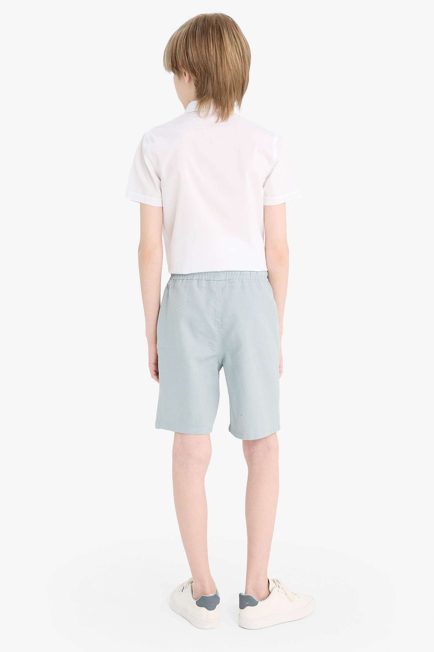 Erkek Çocuk Beli Lastikli Gabardin Şort