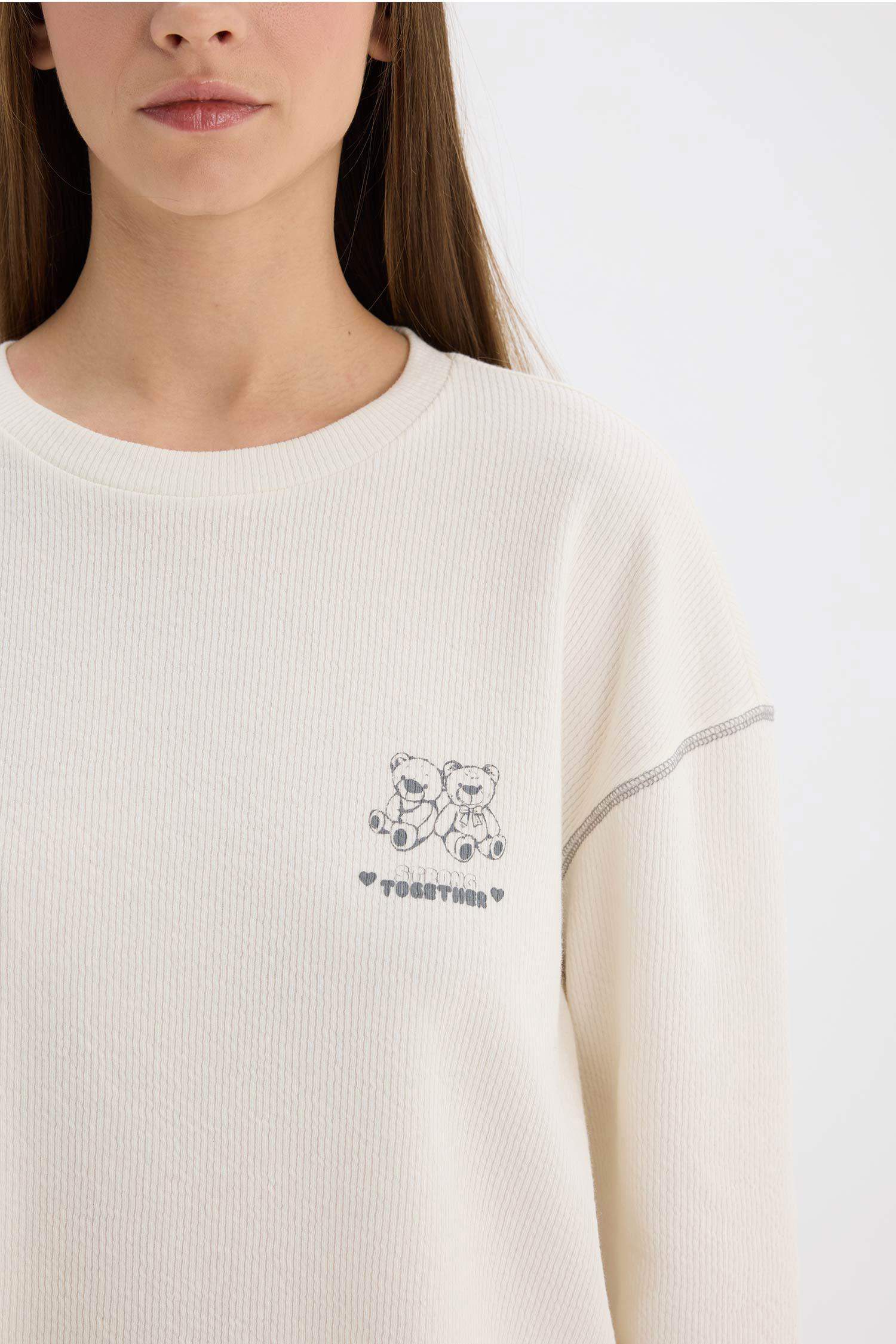 Пижама для Дня Святого Валентина, состоящая из вельветовой рубашки с длинными рукавами и пижамных брюк с эластичной талией