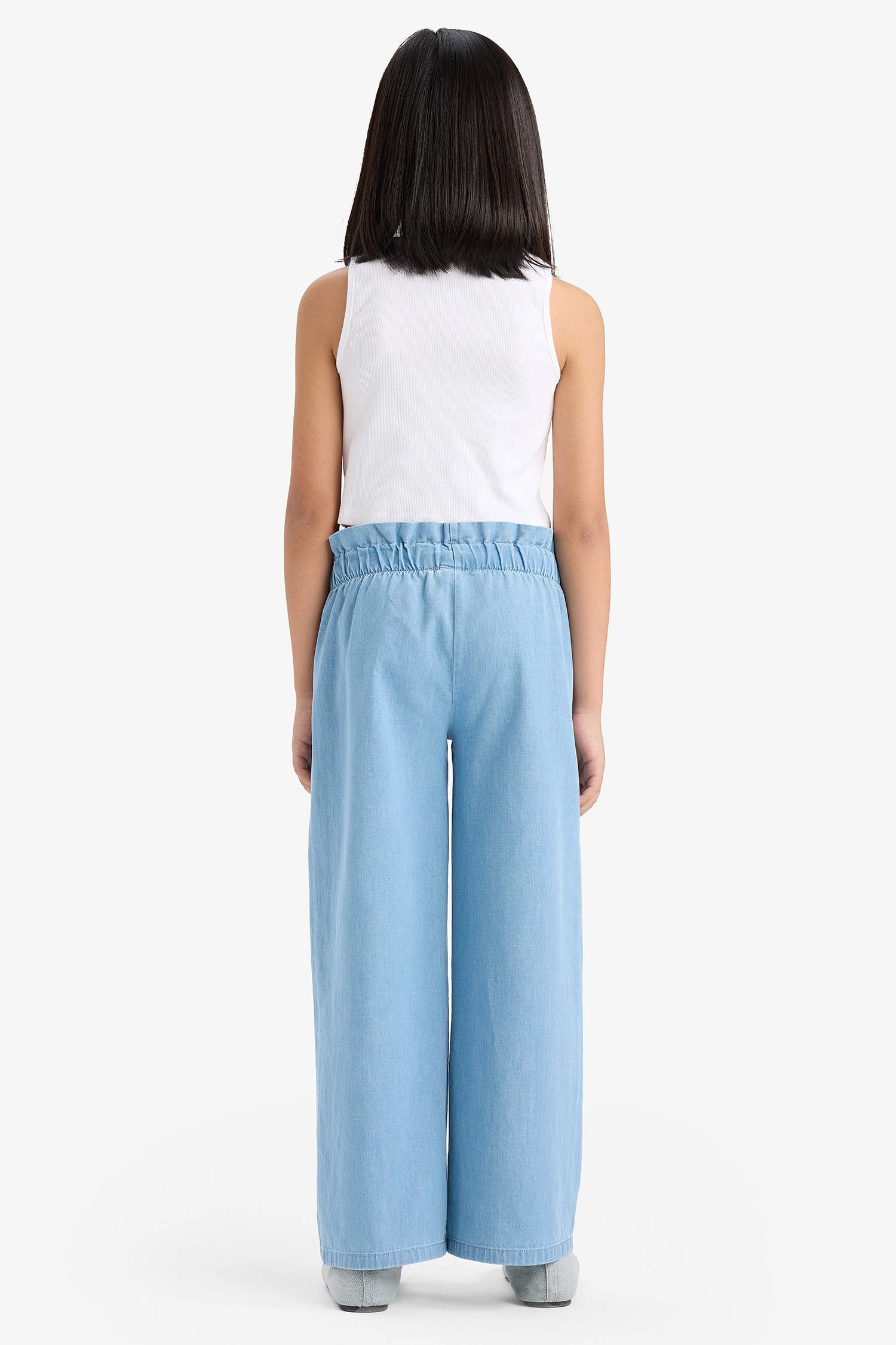 Kız Çocuk Wide Leg Jean Pantolon