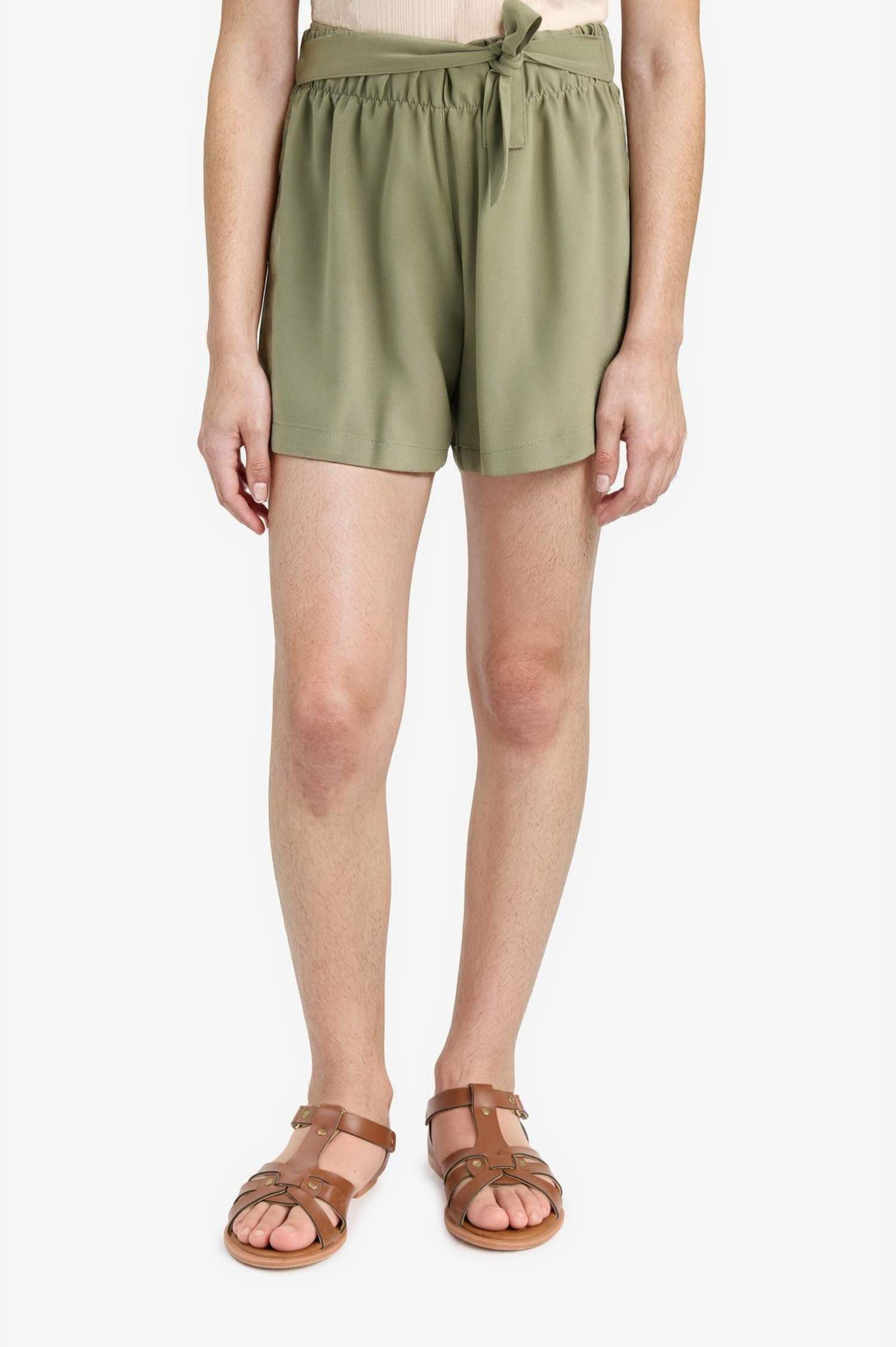 Girl Elastic Waist Shorts