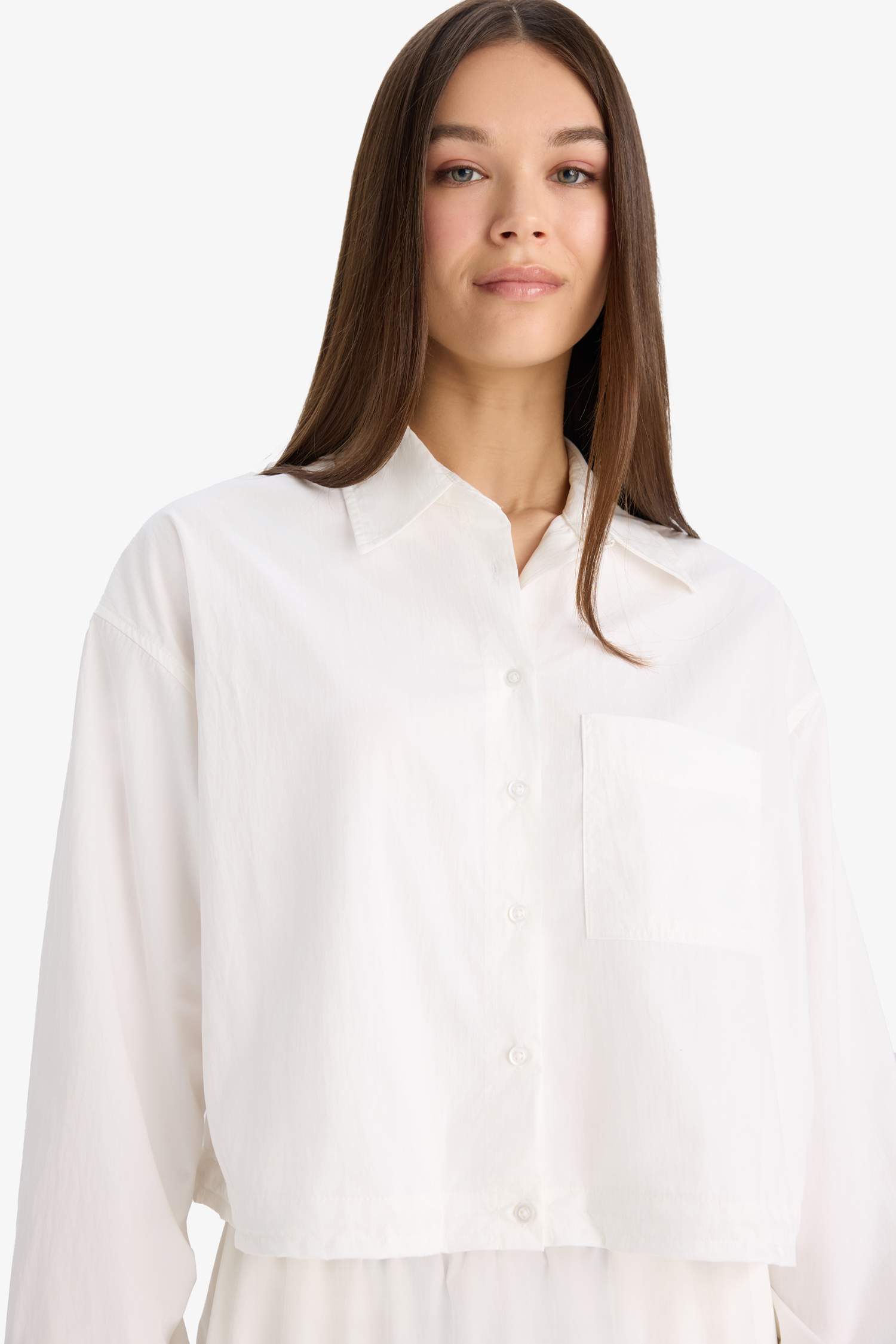 Oversize Fit Parachute Long Sleeve Shirt
