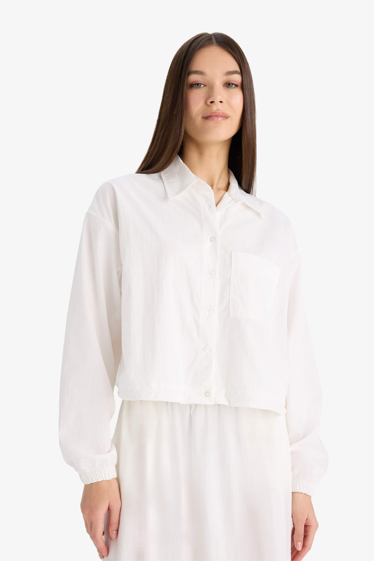 Oversize Fit Parachute Long Sleeve Shirt