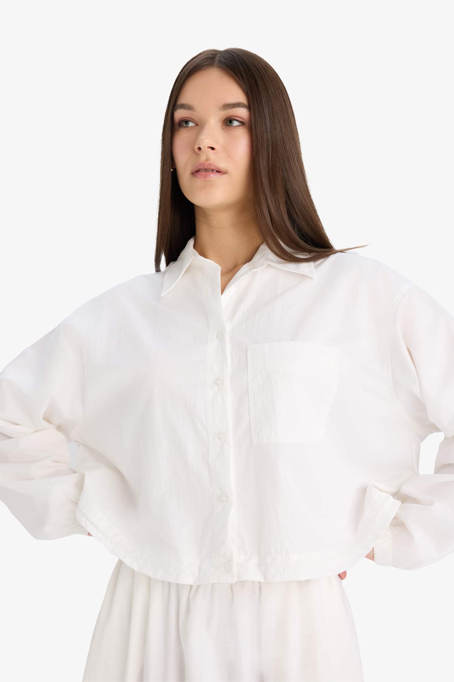 Oversize Fit Parachute Long Sleeve Shirt